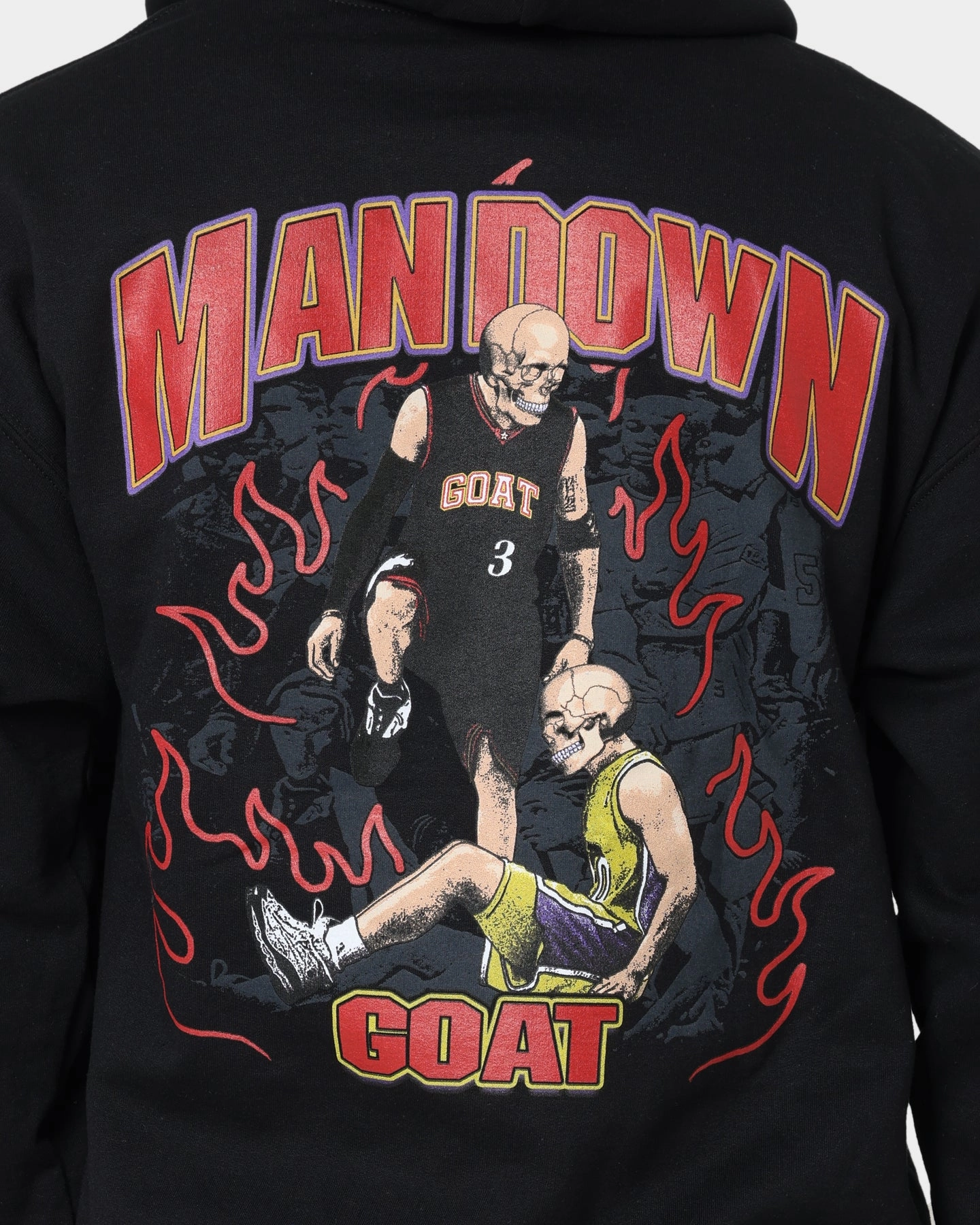 Magnetic Closure System Goat Crew Man Down Hoodie Black