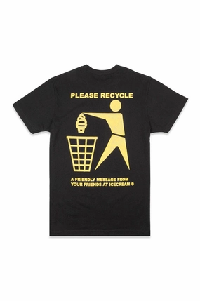 All-Season Comfort Wear Wrinkle Resistant Material Icecream Recycle SS Tee