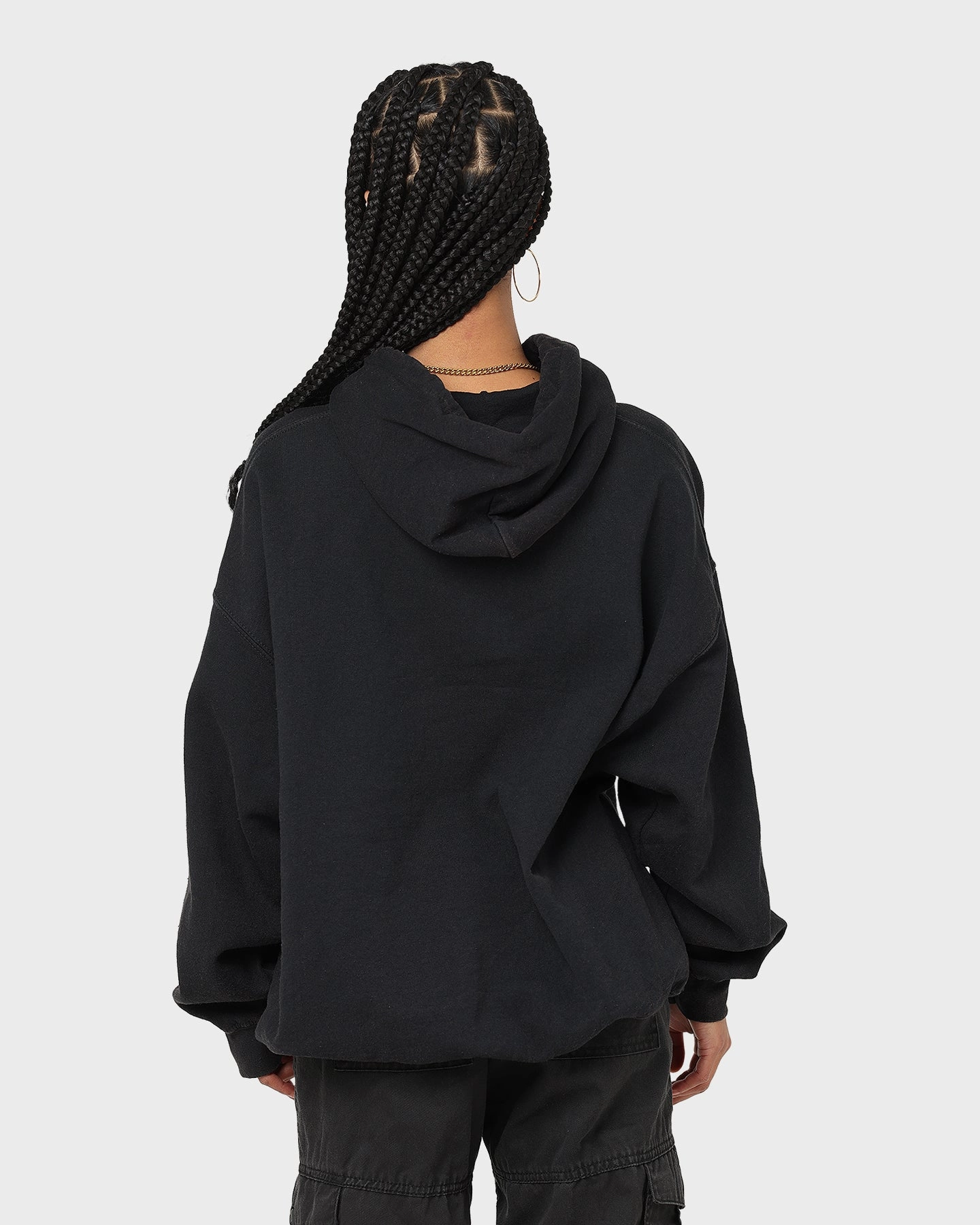 American Thrift X Daria Sick Sad World Vintage Hoodie Black Wash Donate Tradition