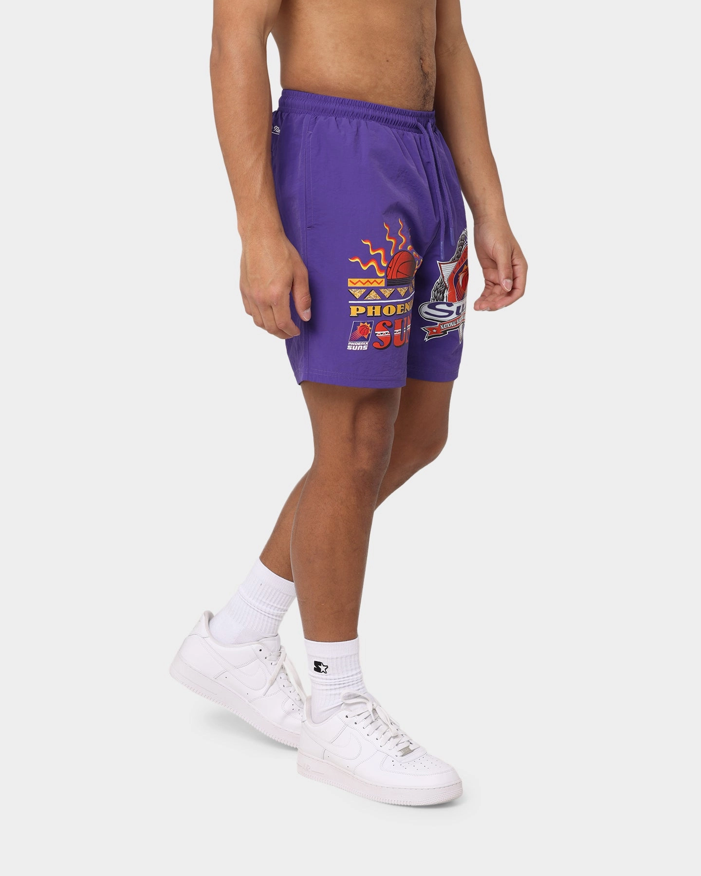 Mitchell & Ness Phoenix Suns Rays Shorts Faded Purple Heels Everyday Feel