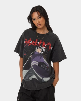 Relaxed Smart Goat Crew X Naruto Obito Heavyweight Vintage T-Shirt Vintage Black
