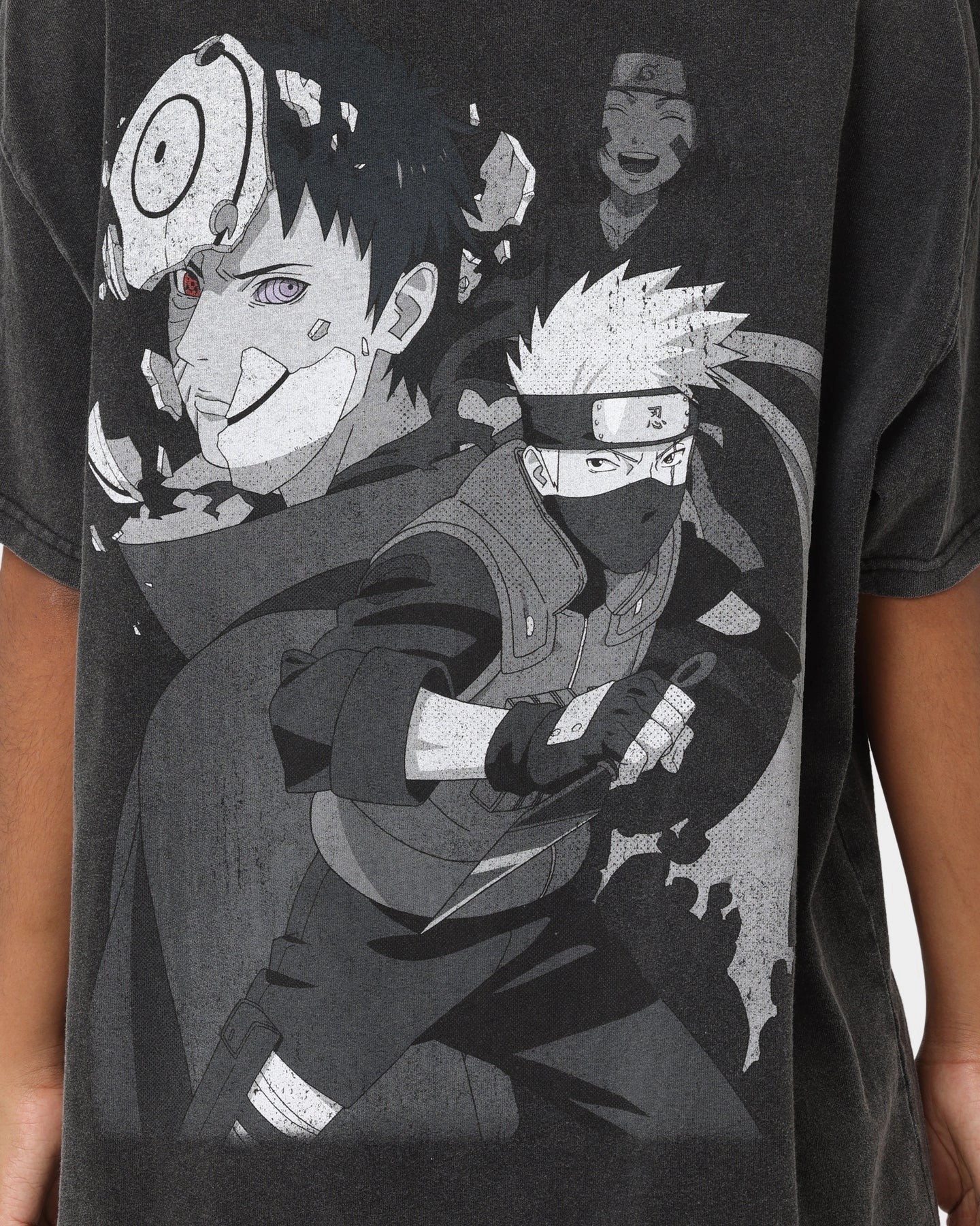 Versatile Outfit Geometric precision Goat Crew X Naruto Obito Heavyweight Vintage T-Shirt Vintage Black