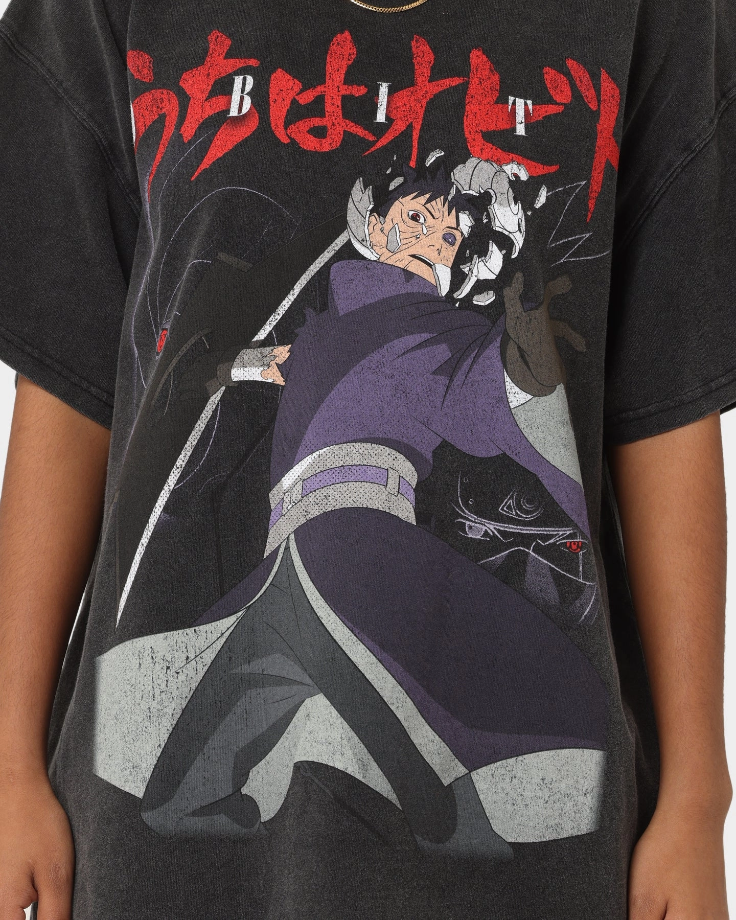 Goat Crew X Naruto Obito Heavyweight Vintage T-Shirt Vintage Black AllDay Comfort