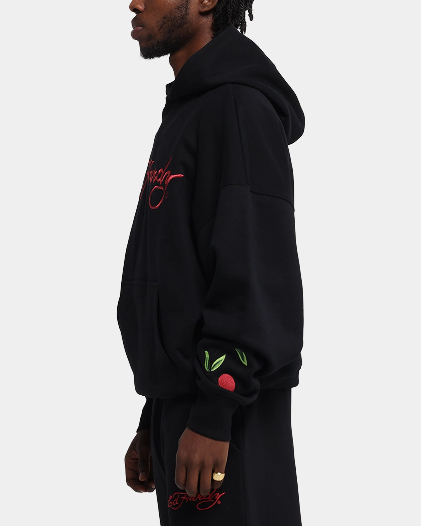 Ed Hardy Cherry Hoodie Black Operator - trained high - density storage