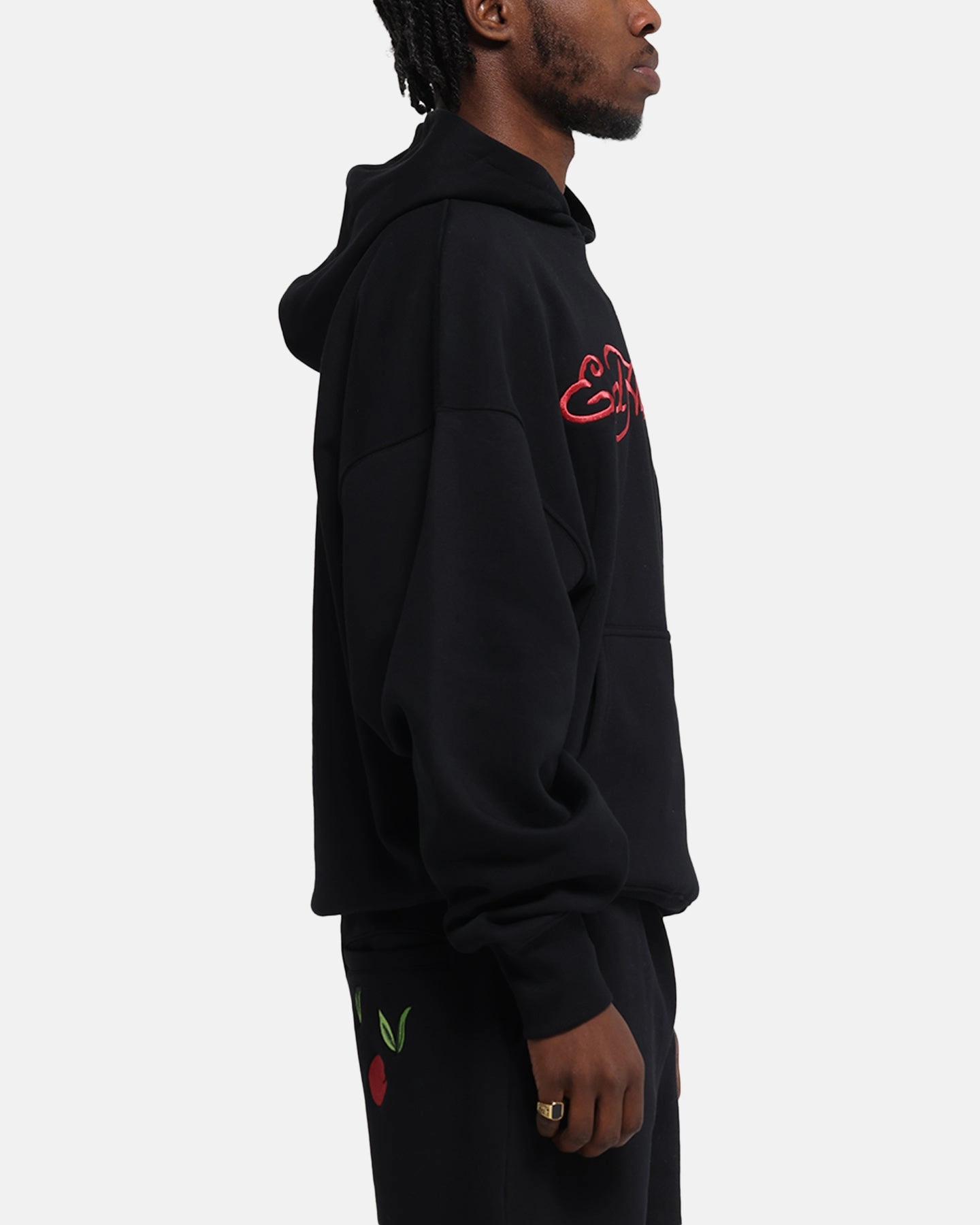 Ed Hardy Cherry Hoodie Black Sustainability - focused Stay Dry