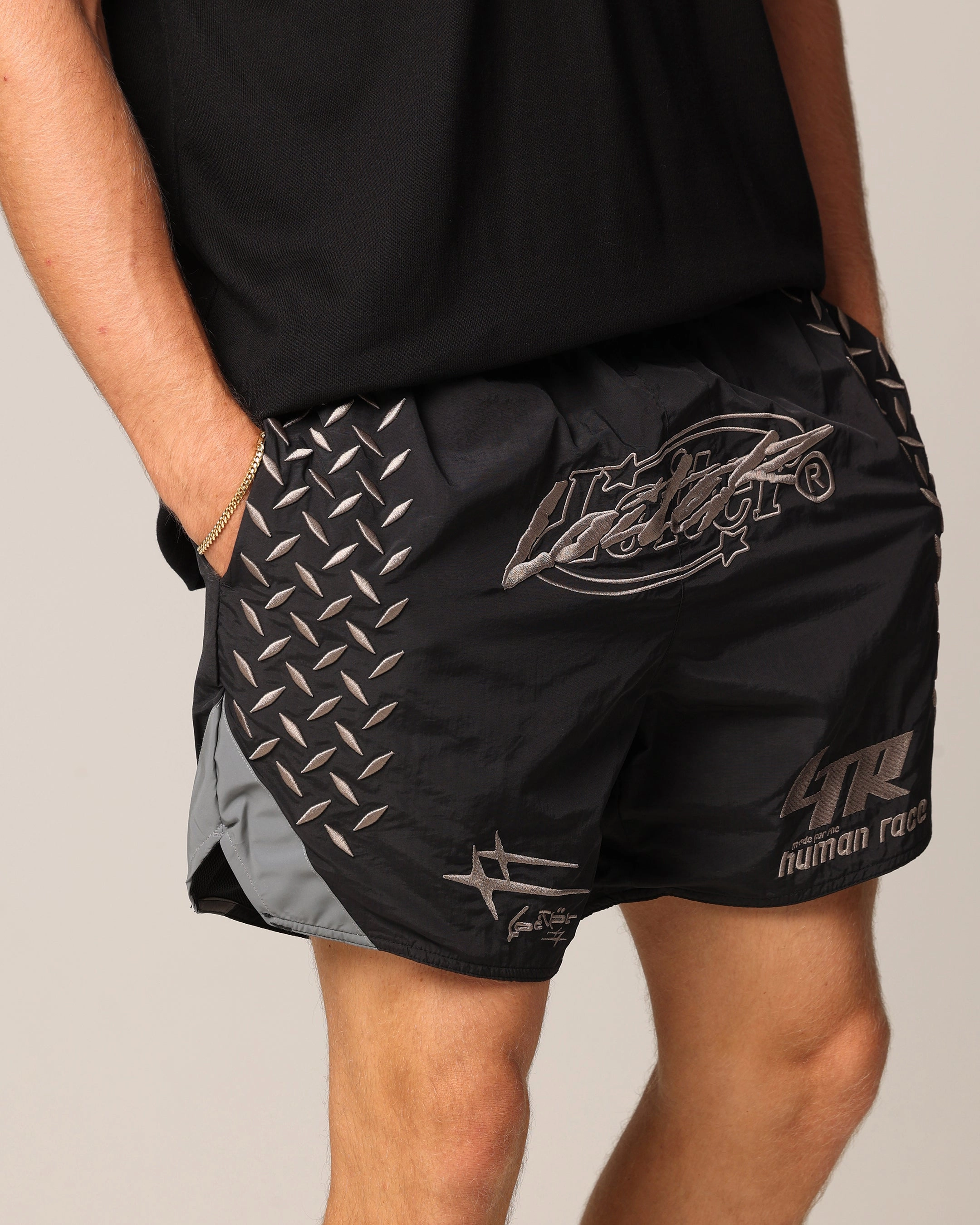 Reinforced Hems Travel Fit Loiter Instinct Walk Shorts Black