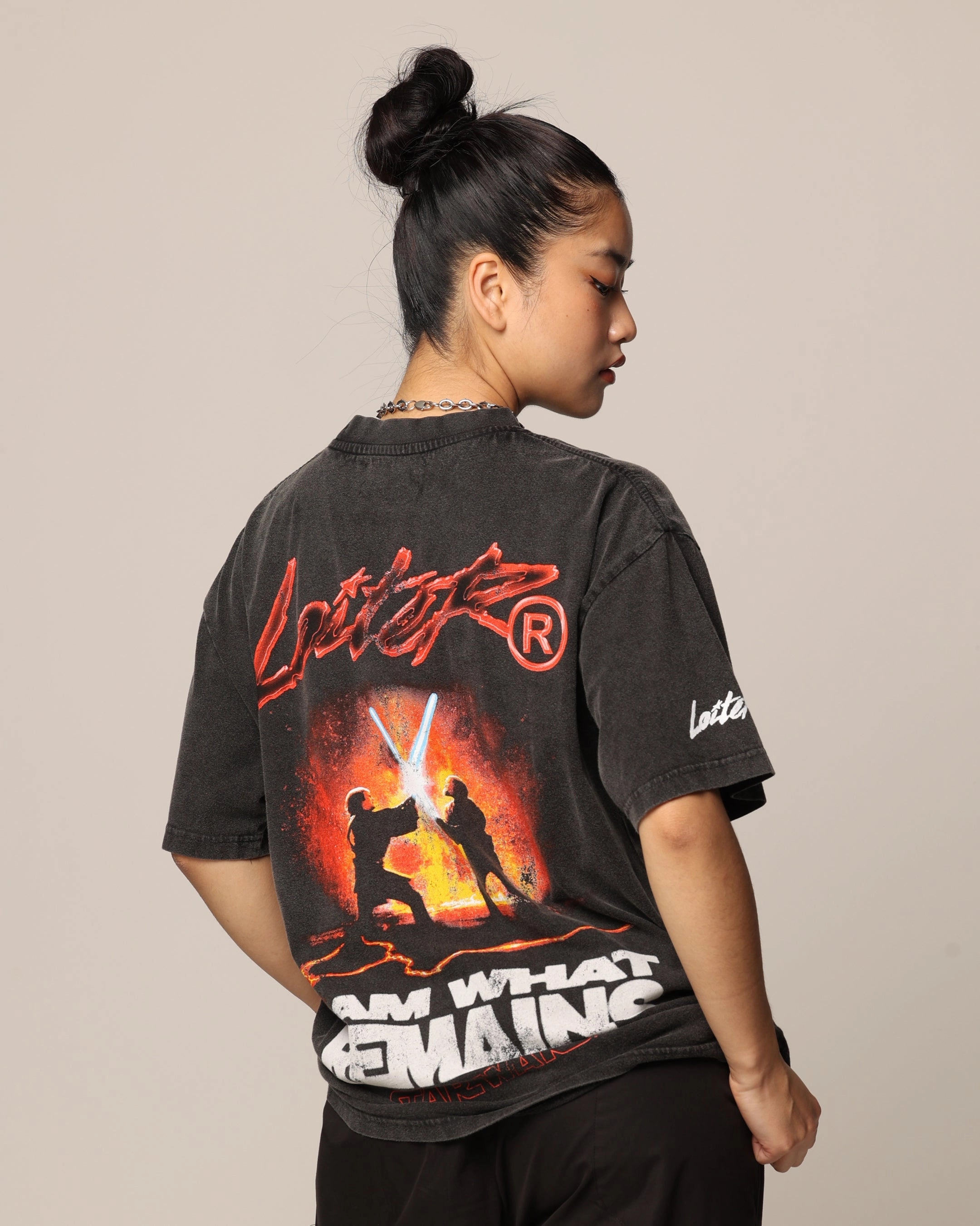 Star Wars Darth Vader T-Shirt Charcoal Seamless Edging