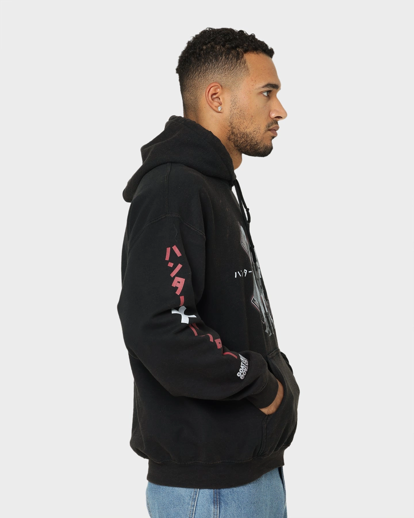 scientific research Goat Crew X Hunter X Hunter Vintage Hoodie Black Wash