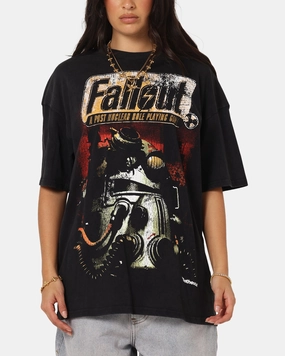 teenagers' 73 Studio X Fallout '97 Fallout Vintage T-Shirt Black Acidwash