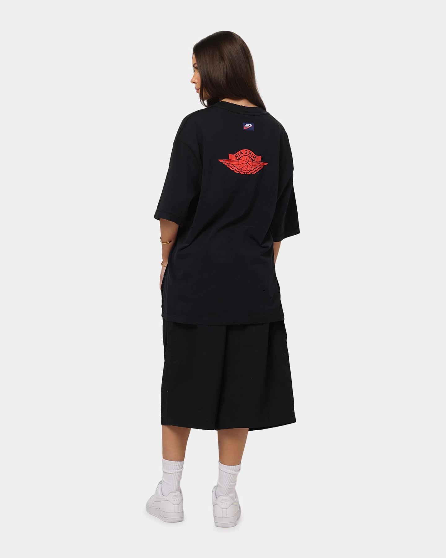 Comfortable And Versatile Jordan Rare Air 85 Wash T-Shirt Black/Chile Red