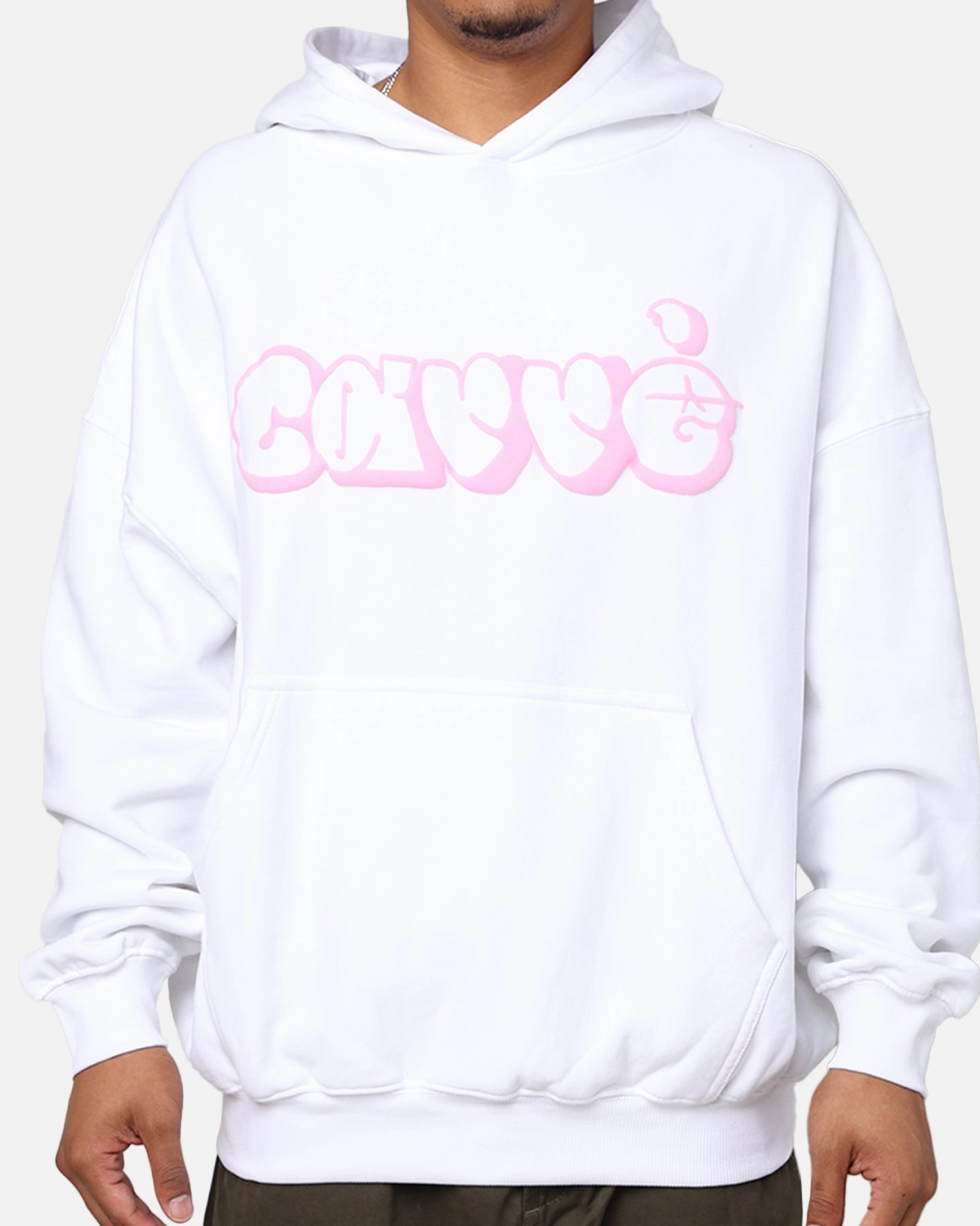 Carr?? Puffy C Hoodie White Ergonomic Shoulder Design