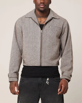 Saint Morta Tweed Cropped Jacket Brown Summer Practical Comfort