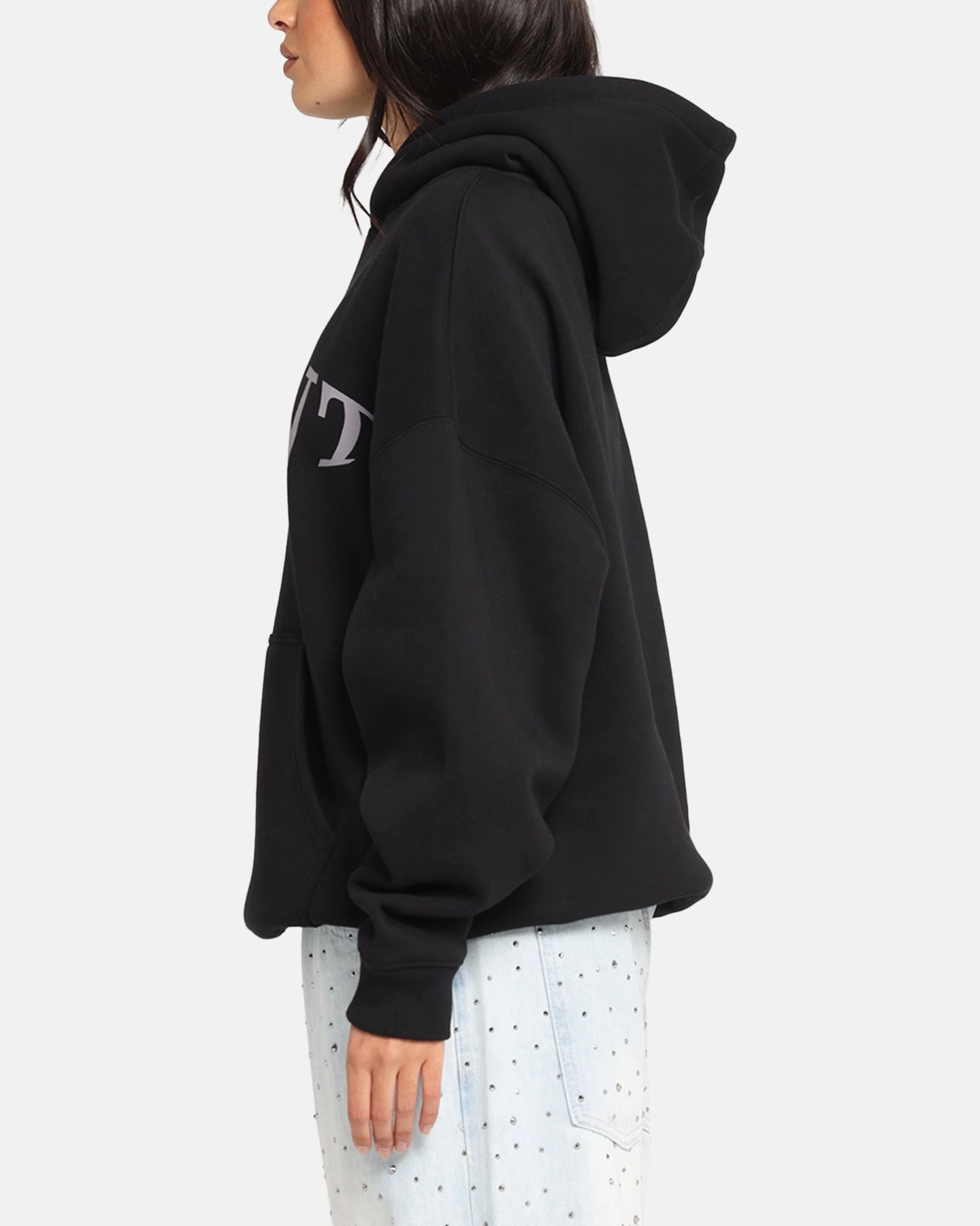 Saint Morta Vision Boxy Hoodie Black Thank NoiseFreeMaterial