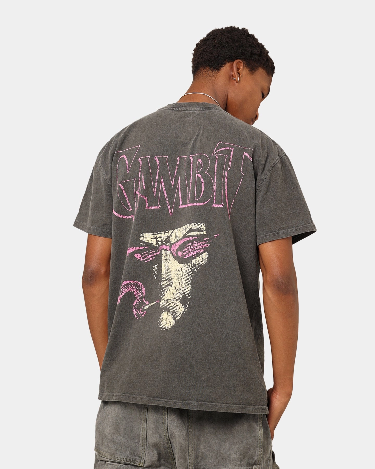 Marvel X-Men Gambit Heavyweight T-Shirt Black Wash Cool Vibes Customizable