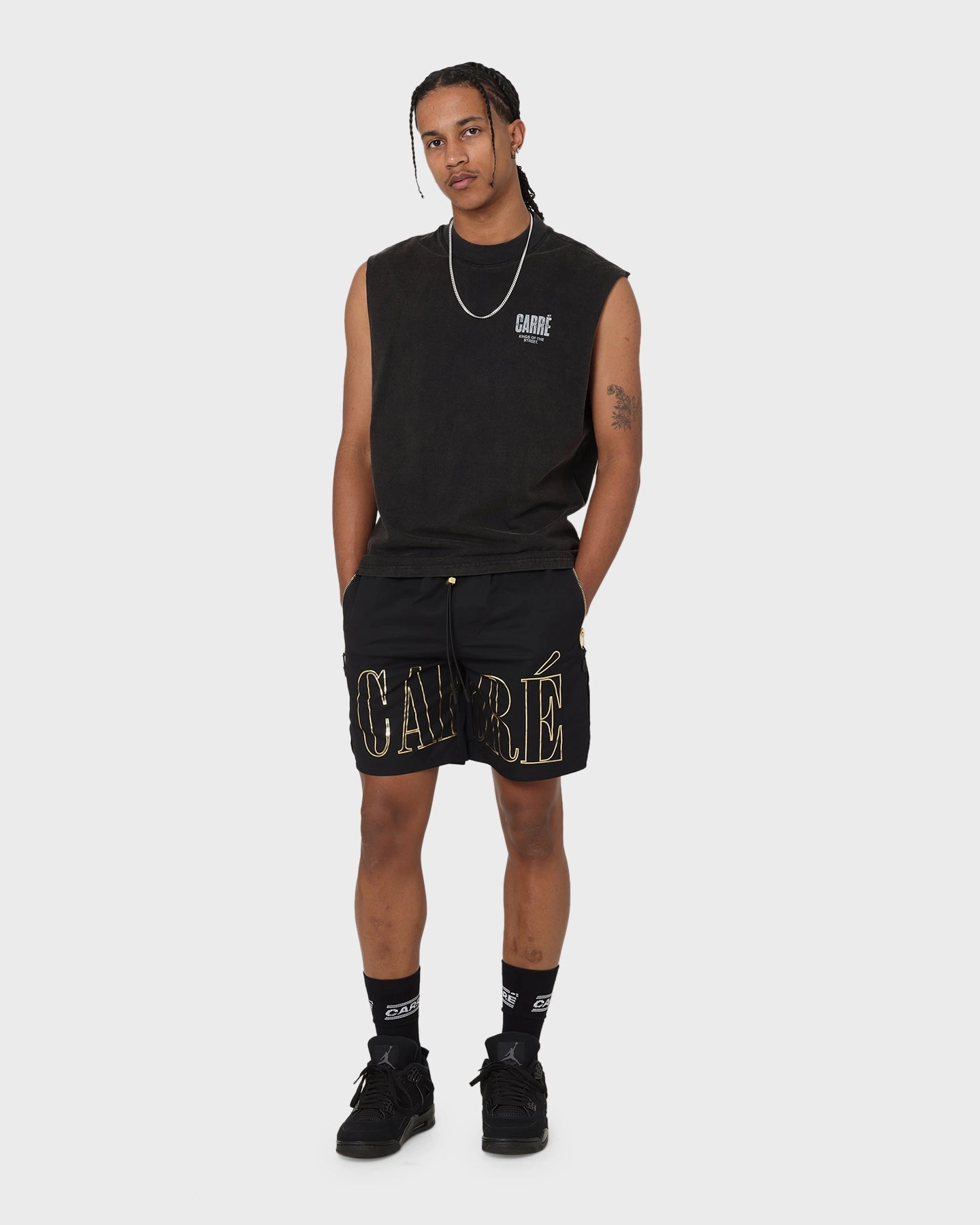 Quick Access Zip Pockets Carr?? Elite Hardi LP Shorts Black/Gold