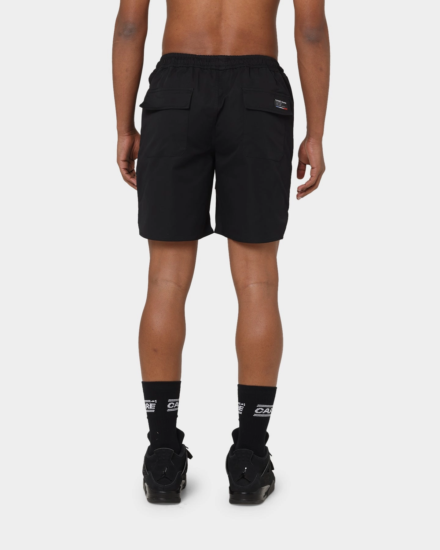skateboarding outfit sustainable product Carr?? Elite Hardi LP Shorts Black/Gold