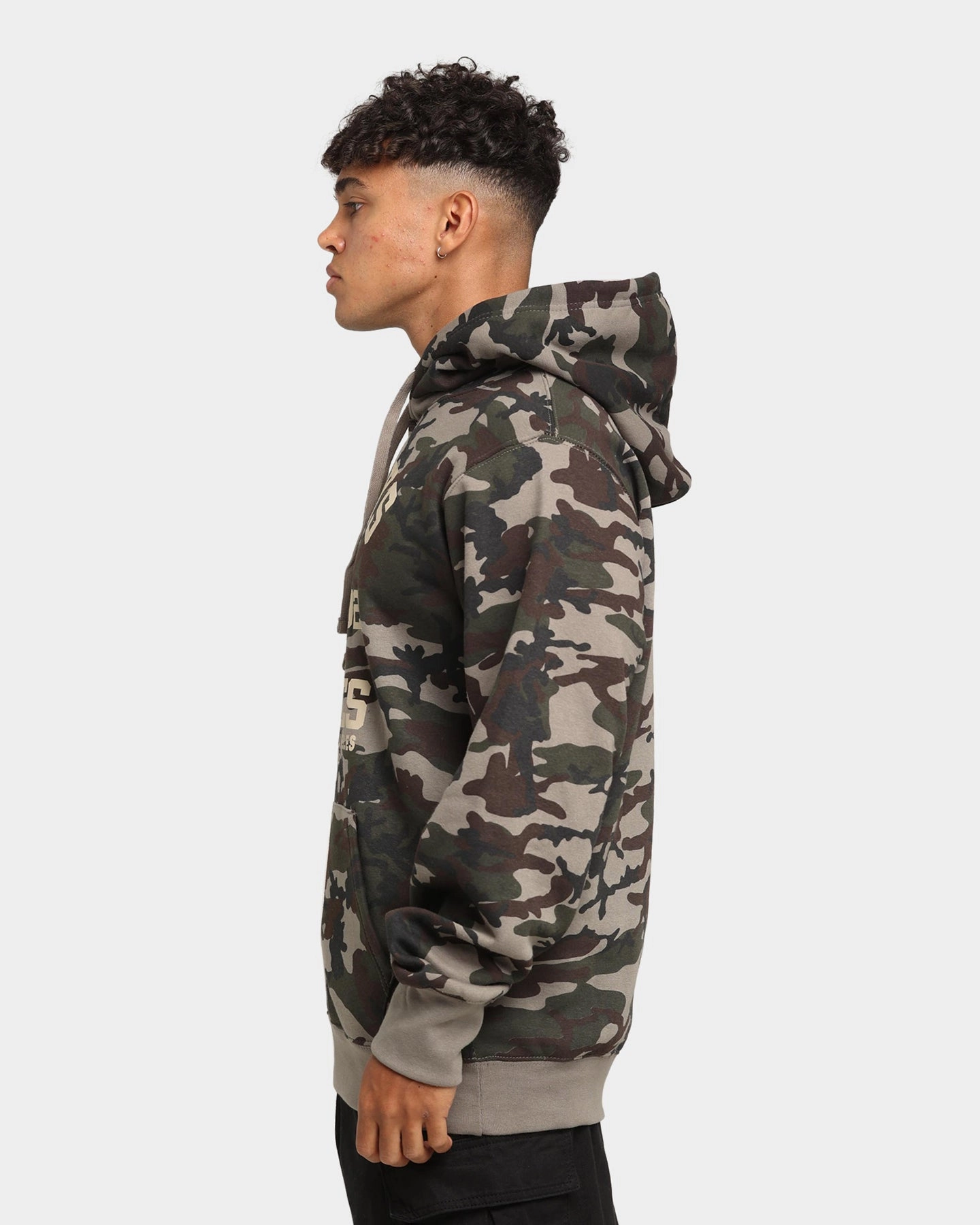 Crooks & Castles Fairfax Varsity Hoodie Camo Non Restrictive Mobility CompressionFit