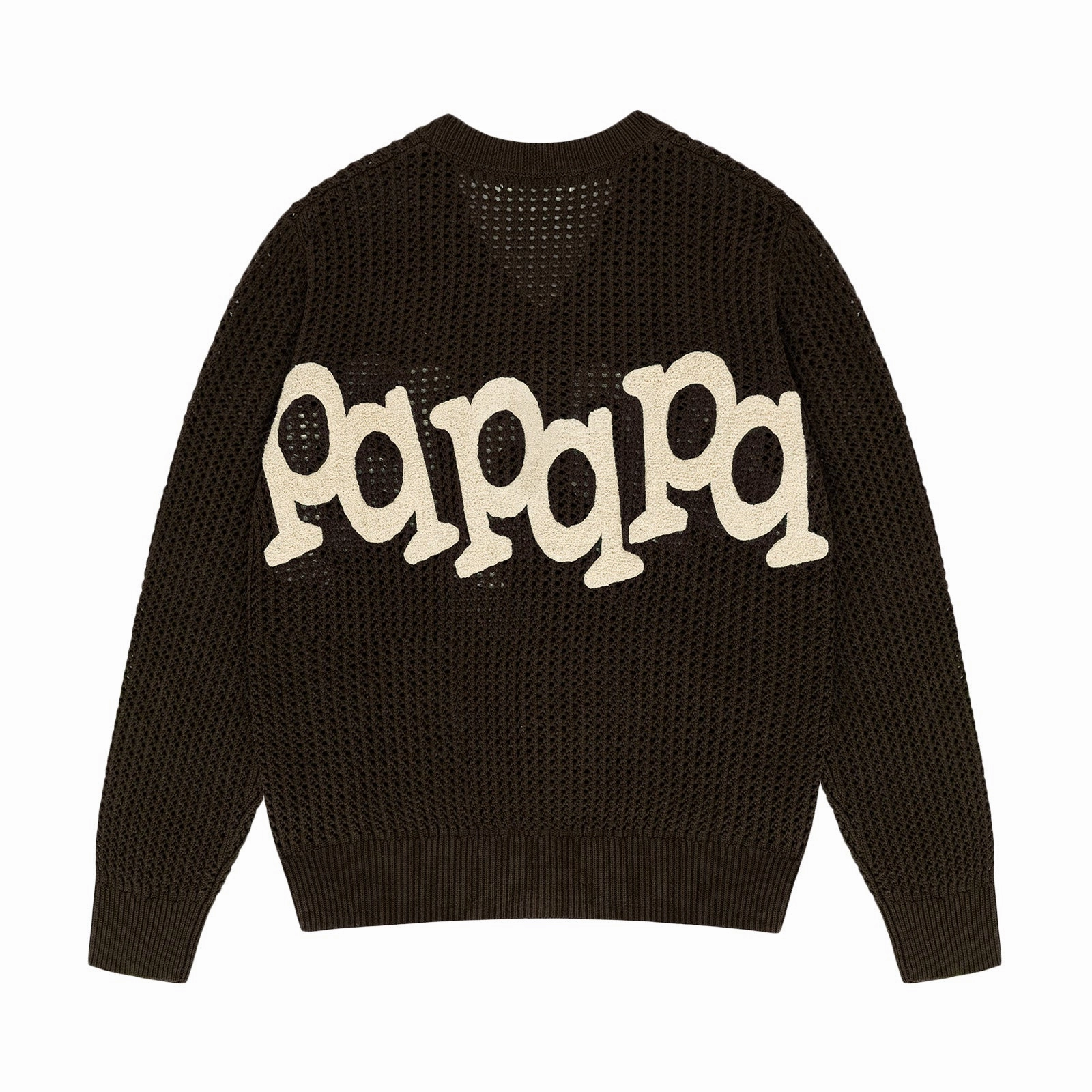 product dancing suitable rhythm Classic Comfort Museum Of Peace And Quiet Etched Crochet Cardigan 'Brown'