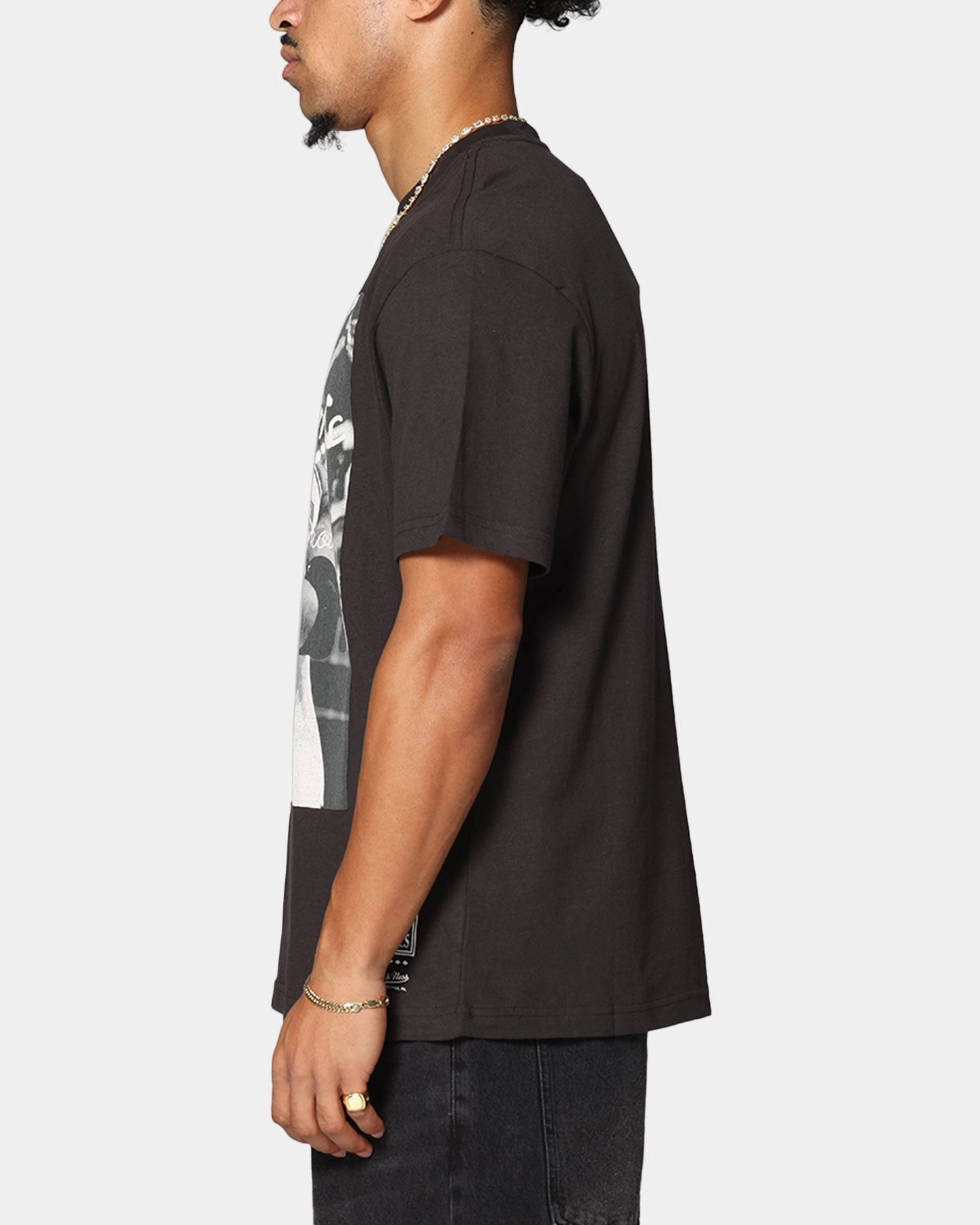 Pilling Resistant Finish Stylish Casual Mitchell & Ness Chicago Bulls Dynasty T-Shirt Faded Black