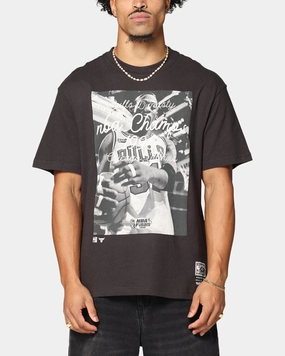 Moisture Wicking Technology Trendy Piece Mitchell & Ness Chicago Bulls Dynasty T-Shirt Faded Black