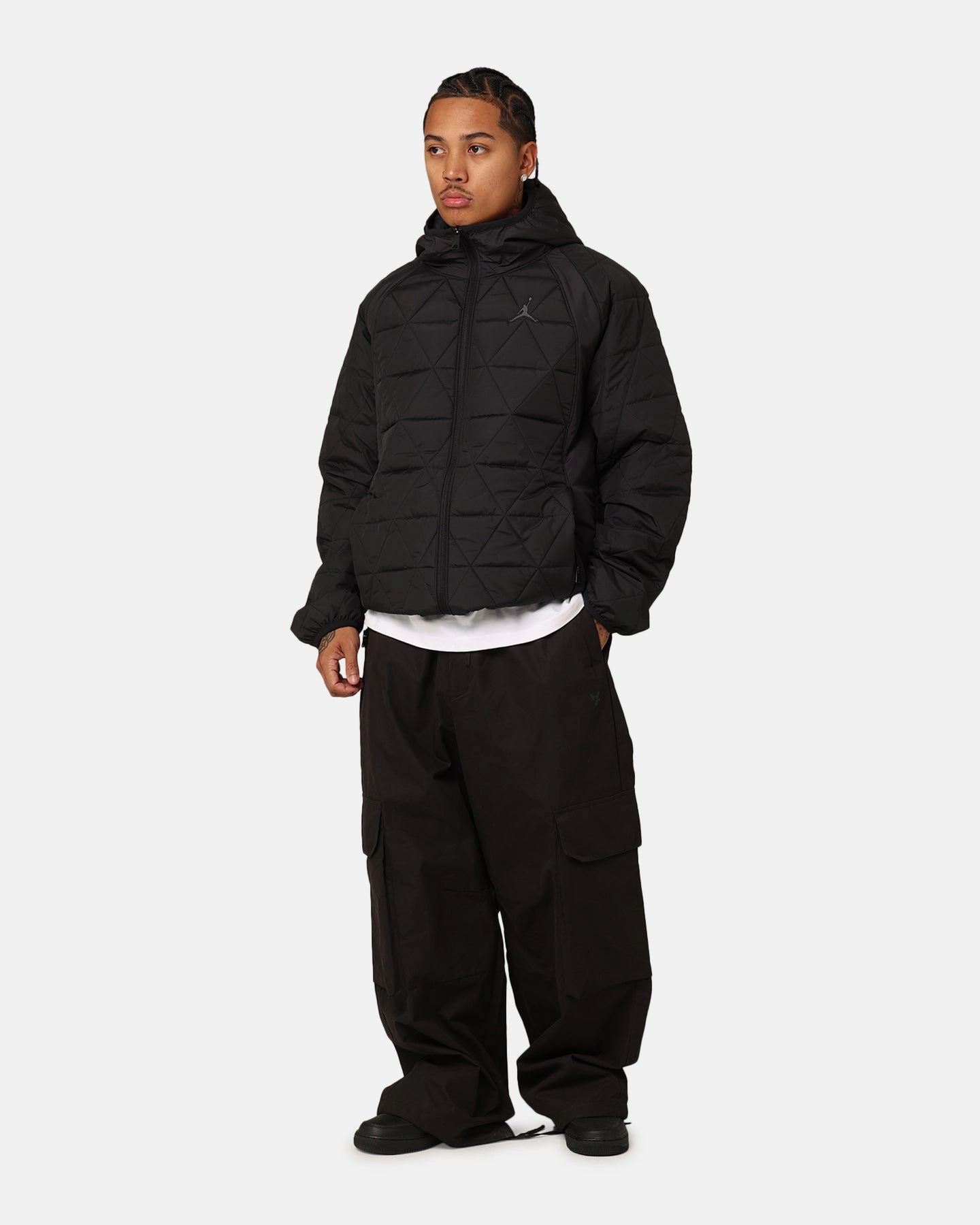 Jordan Therma-FIT Sport Mid-Weight Jacket Black/Anthracite Container Lockdown Hood Toggle