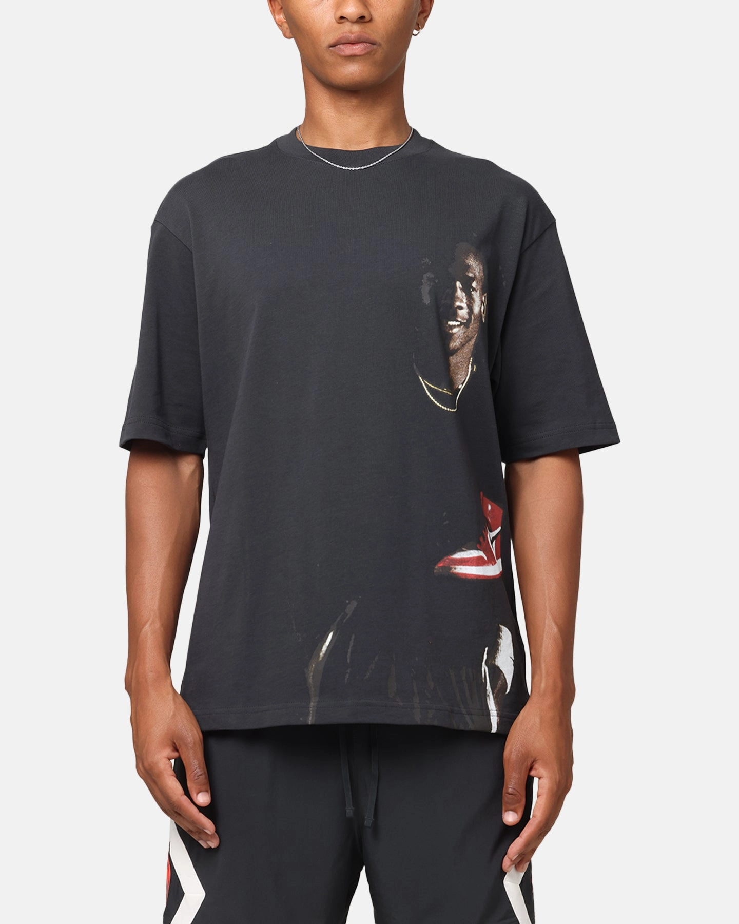 Jordan Statement 1985 J Day Crewneck T-Shirt Off Noir Non Restrictive Silhouette