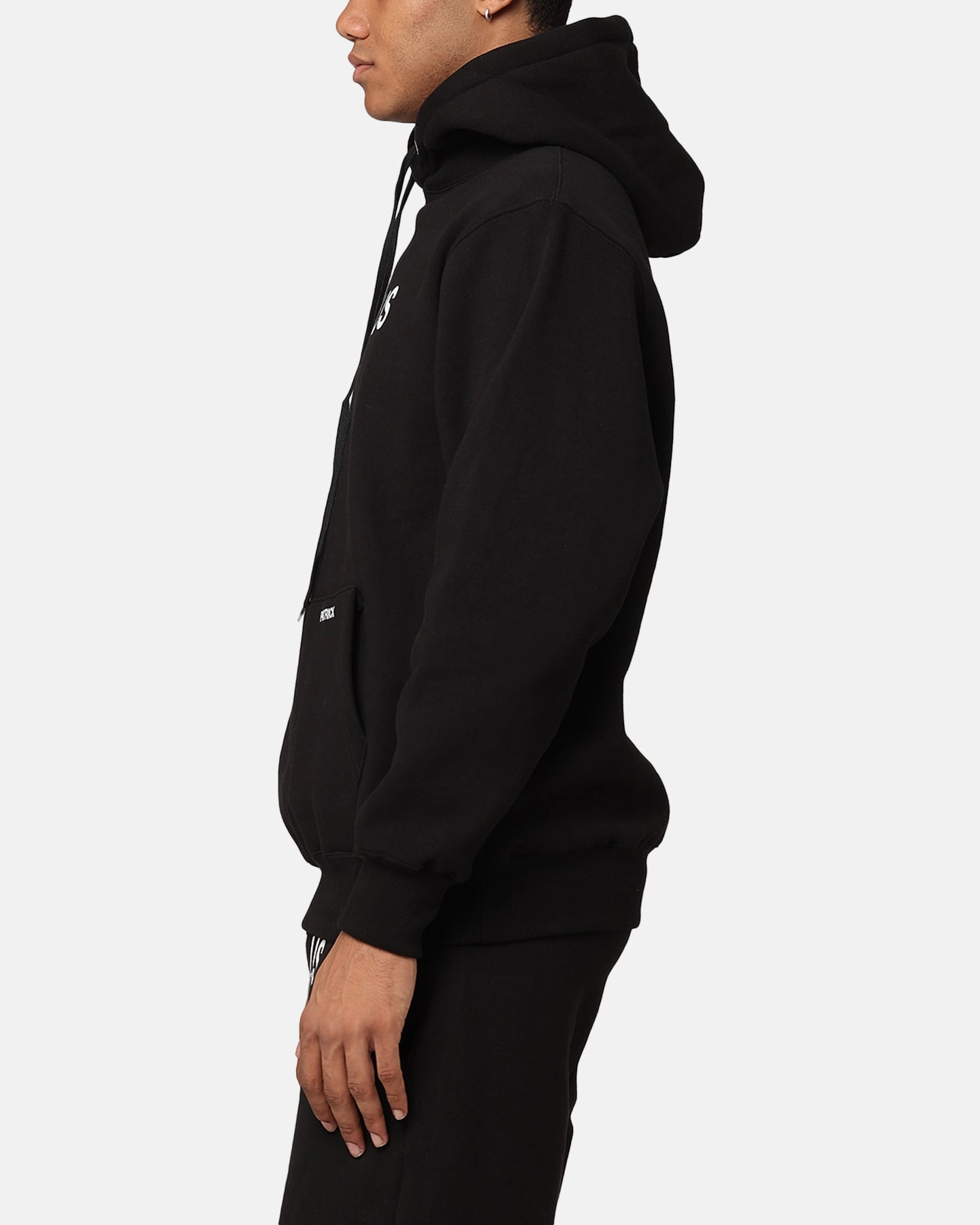 Daniel Patrick Surplus Logo Hoodie Black suitable for school days Modular Attachment Points