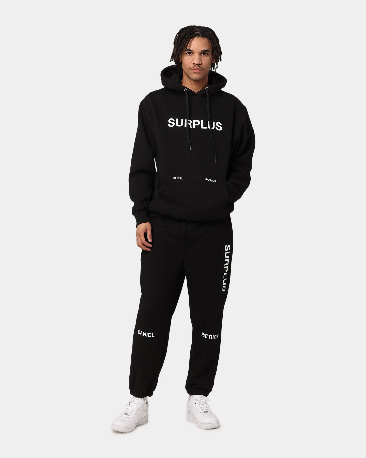 Daniel Patrick Surplus Logo Sweatpants Black Performance Gear Flattering Shape