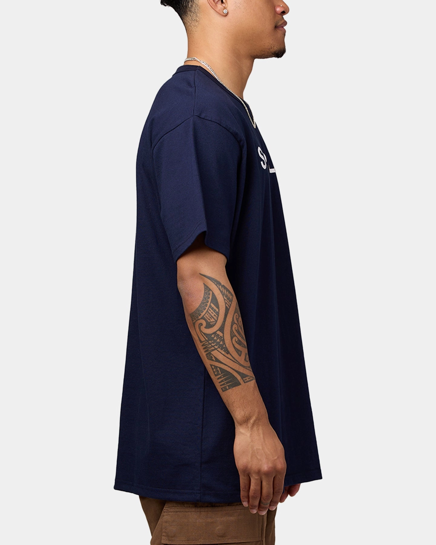 Kids clothing Daniel Patrick Surplus Logo T-Shirt Navy/Cream/Red