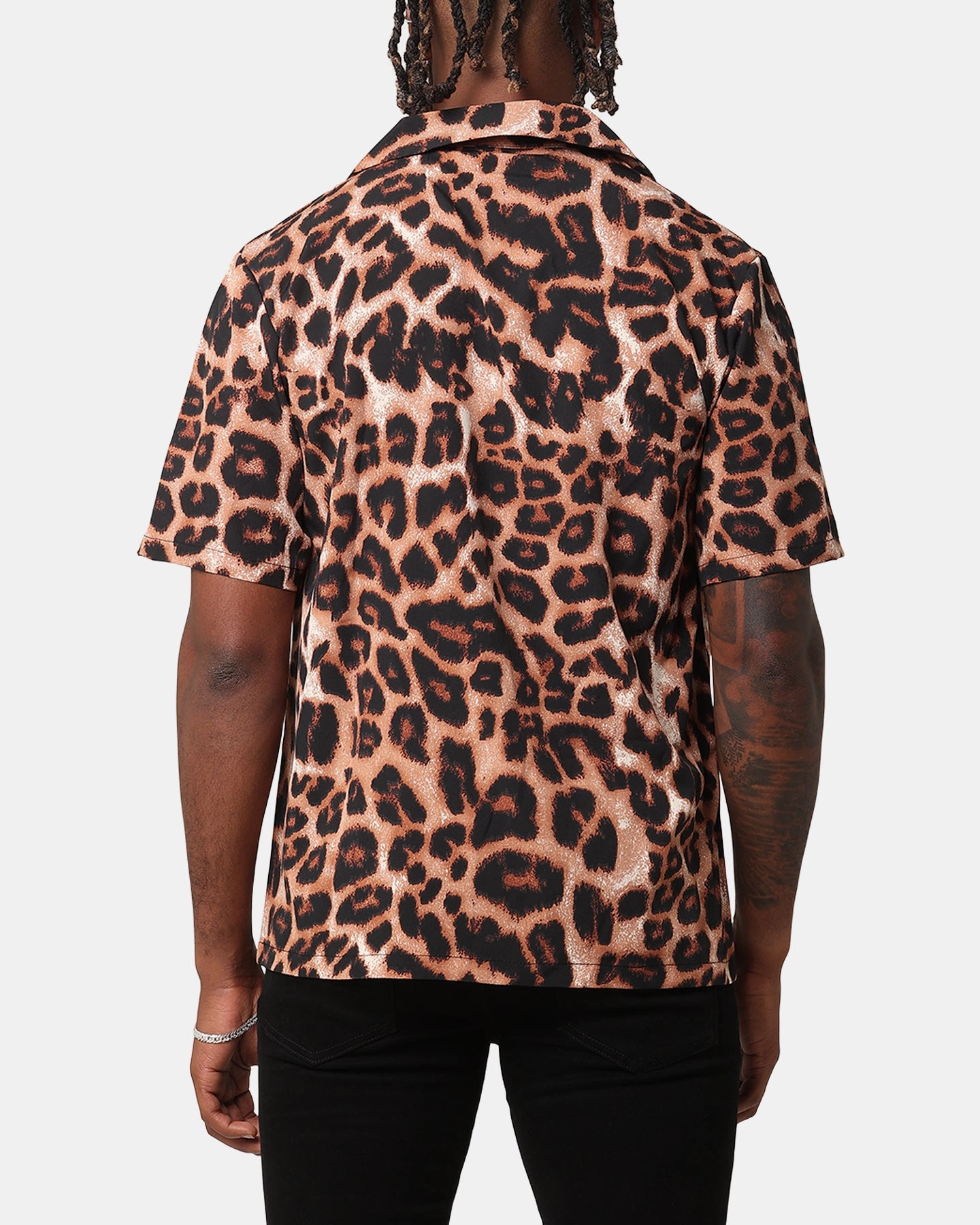 Adjustable Cuff Closure XXIII Leopard Button Up Shirt Leopard