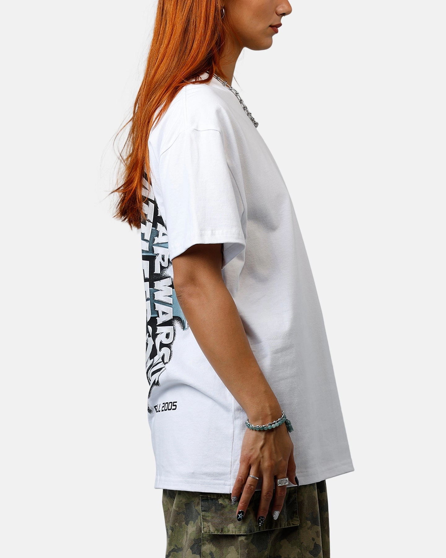 Sporty Appeal Comfortable apparel 73 Studio Star Wars Boba Fett Battlefront II T-Shirt White