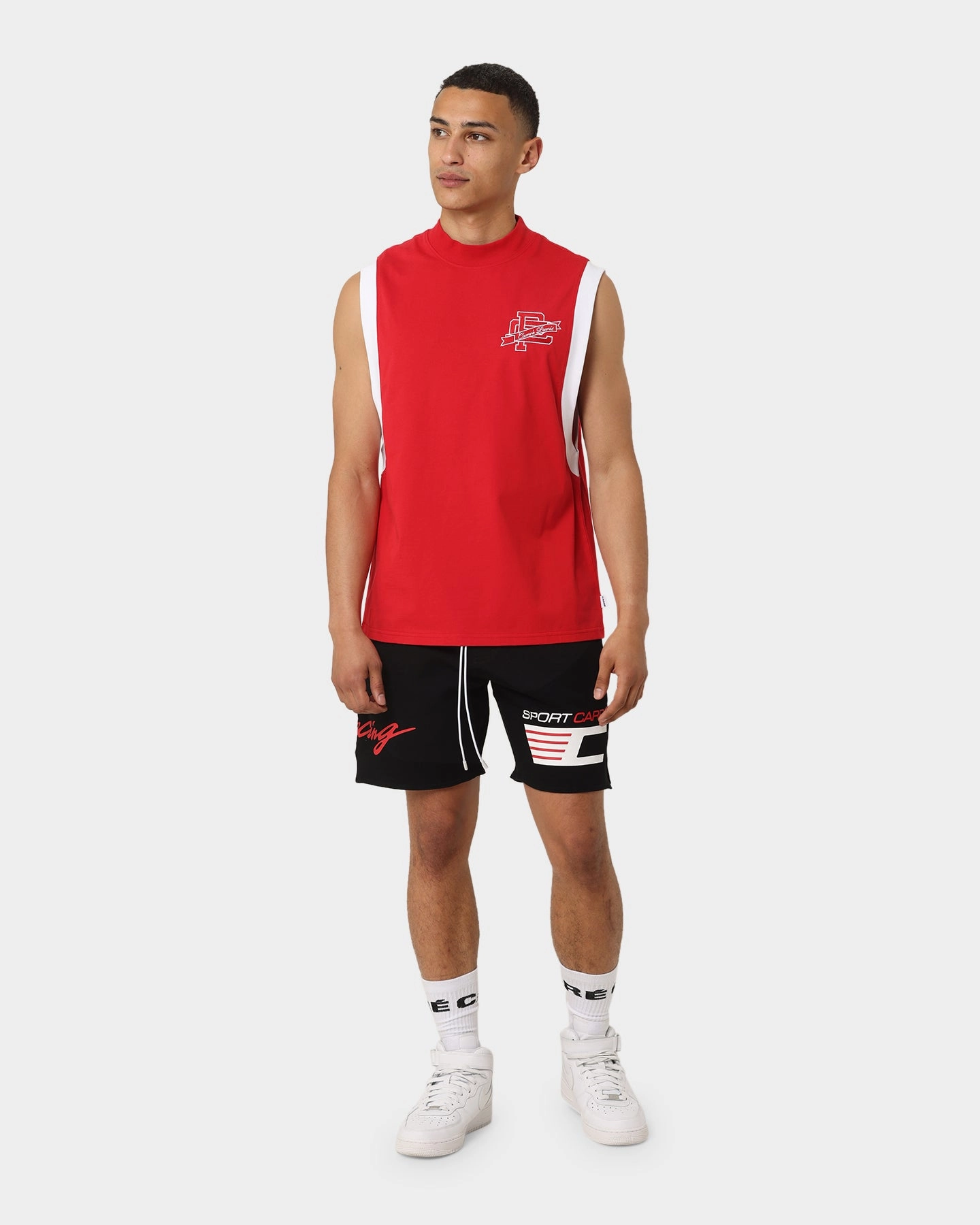 SlimFit Carre Team Paris Muscle T-Shirt Red