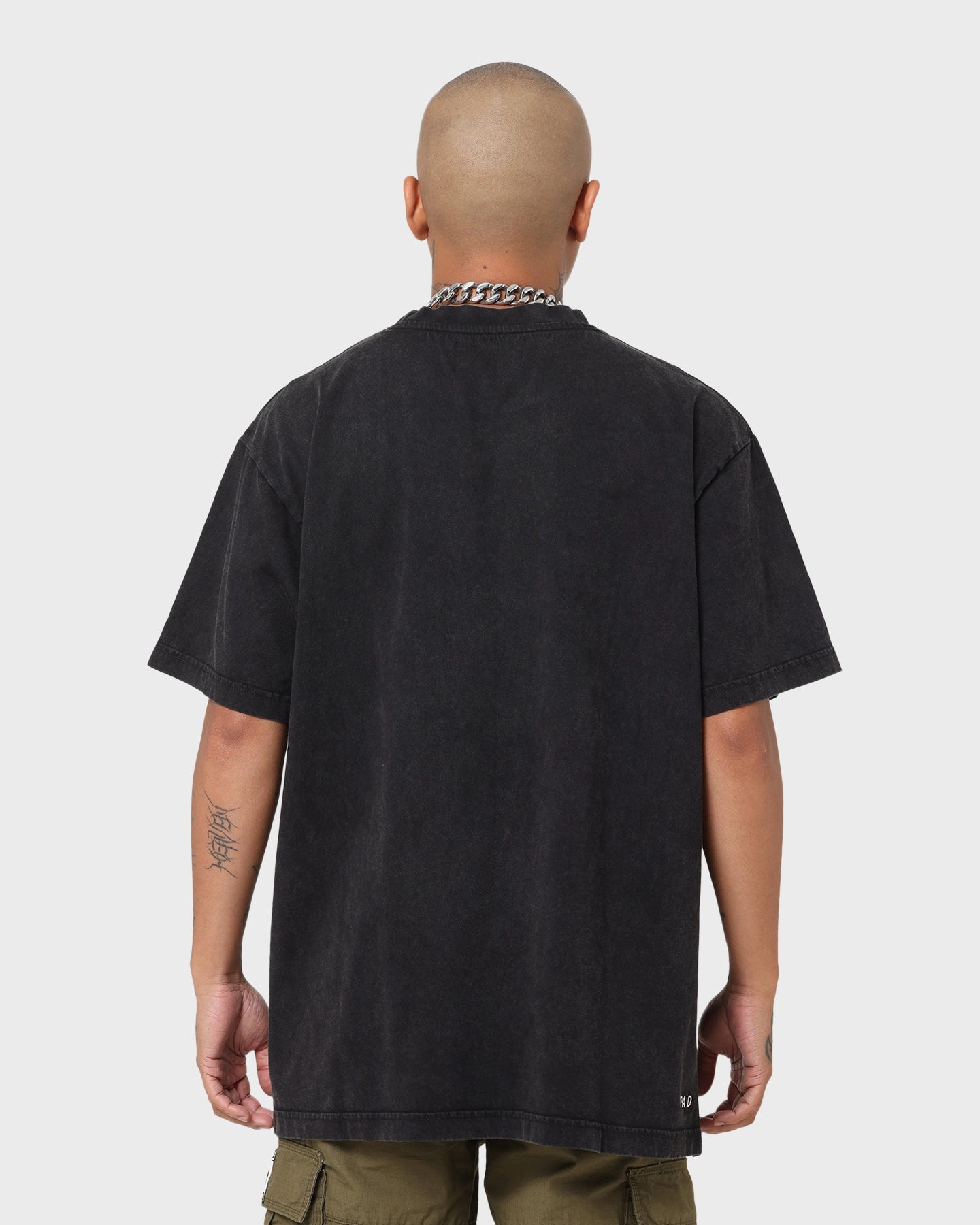 Breathable and Comfortable Travel Outfit Dead Studios Signature Logo Vintage T-Shirt Vintage Black/Black
