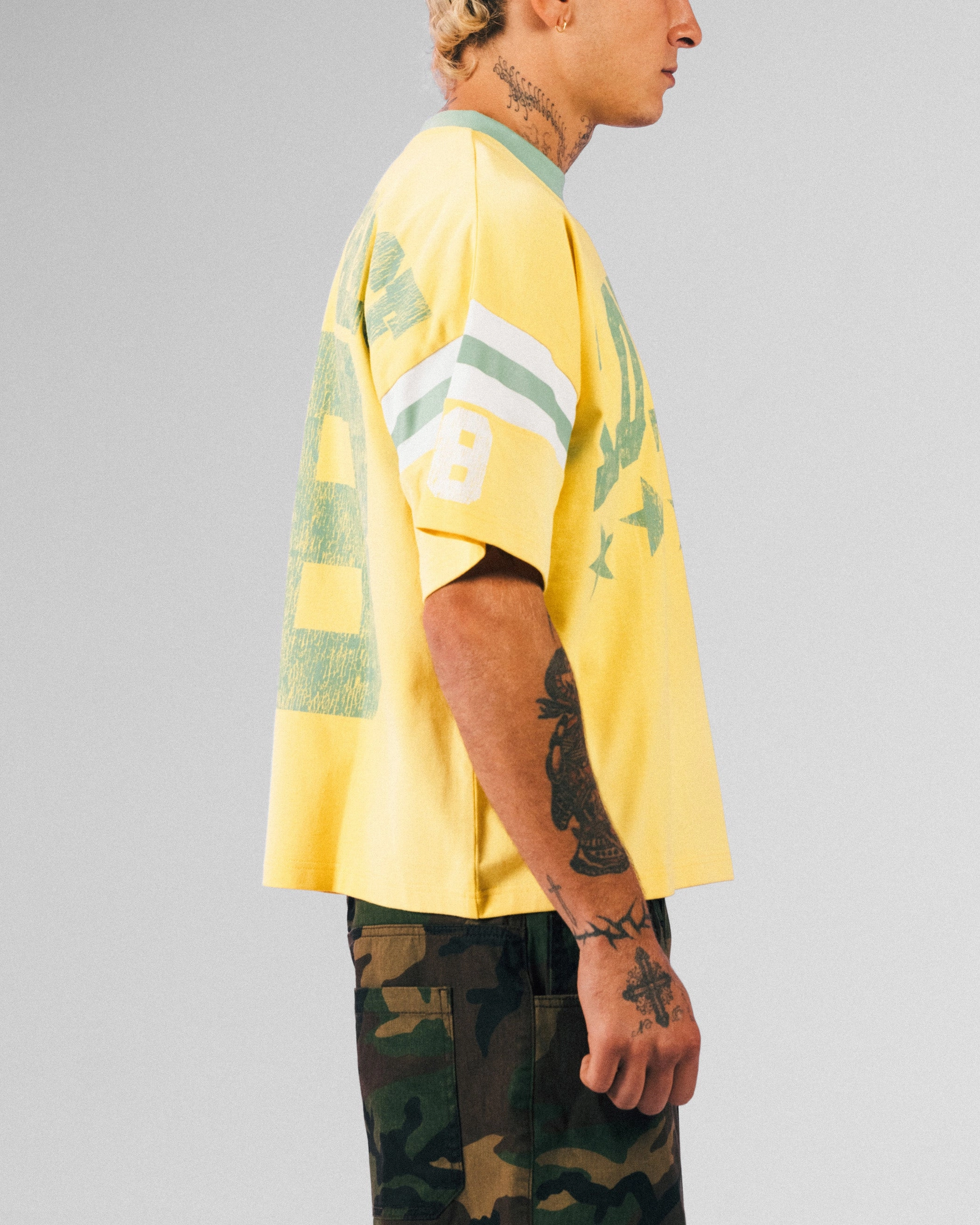 EnhancedDurabilityFinish Loiter Star Jersey T-Shirt Yellow