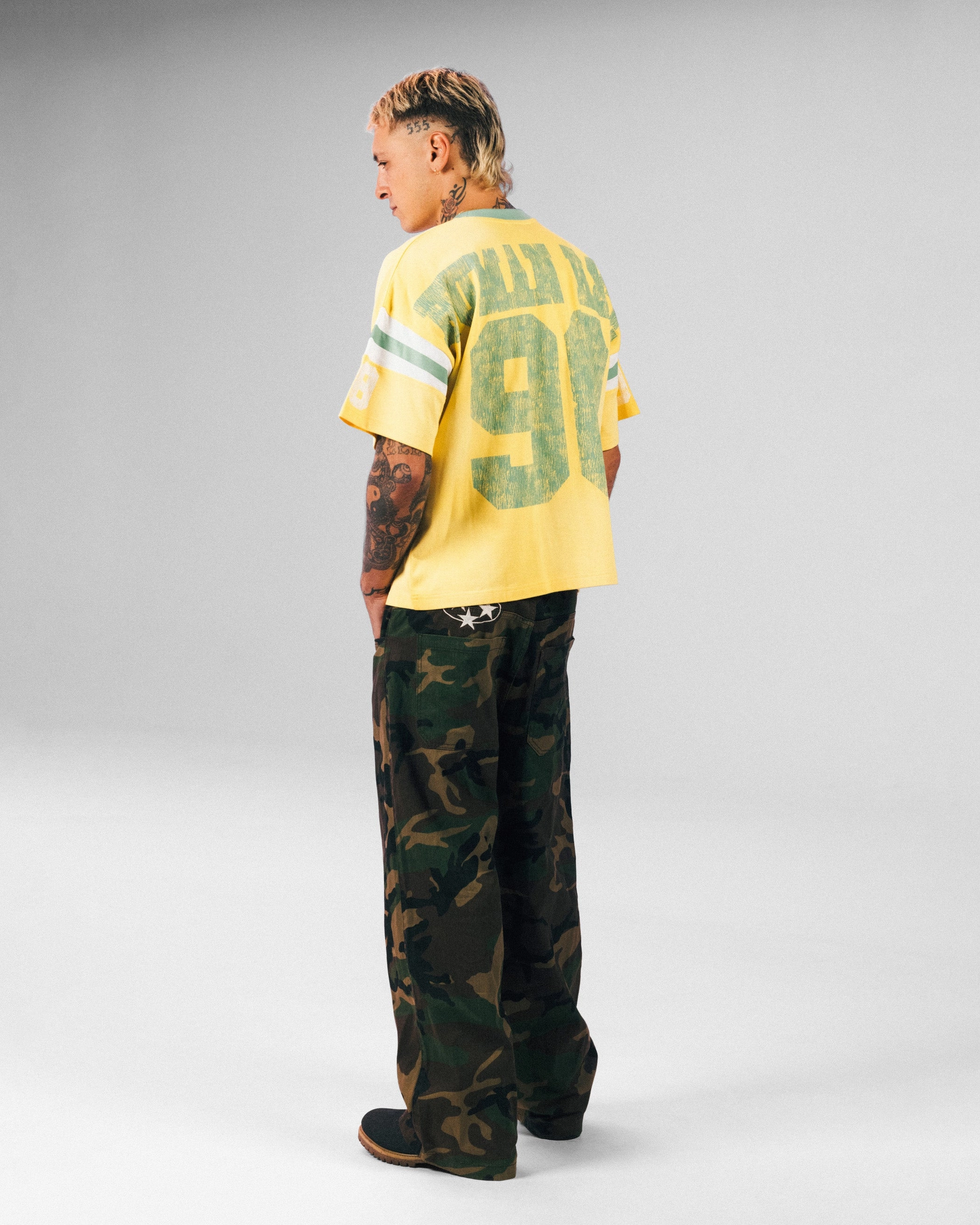 Loiter Star Jersey T-Shirt Yellow Luxury exclusivity