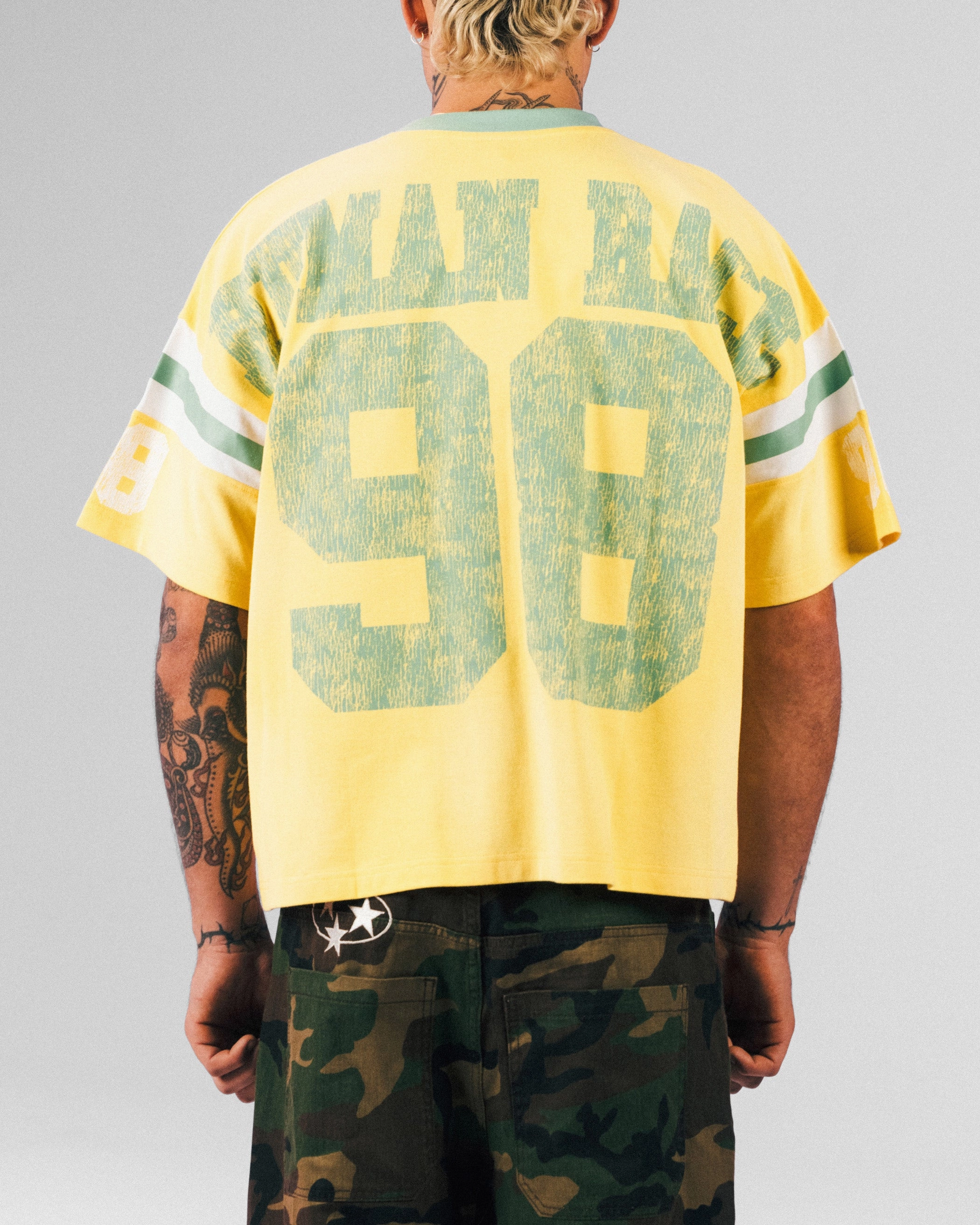 Minimalist Aesthetic Minimalistic Wear Loiter Star Jersey T-Shirt Yellow