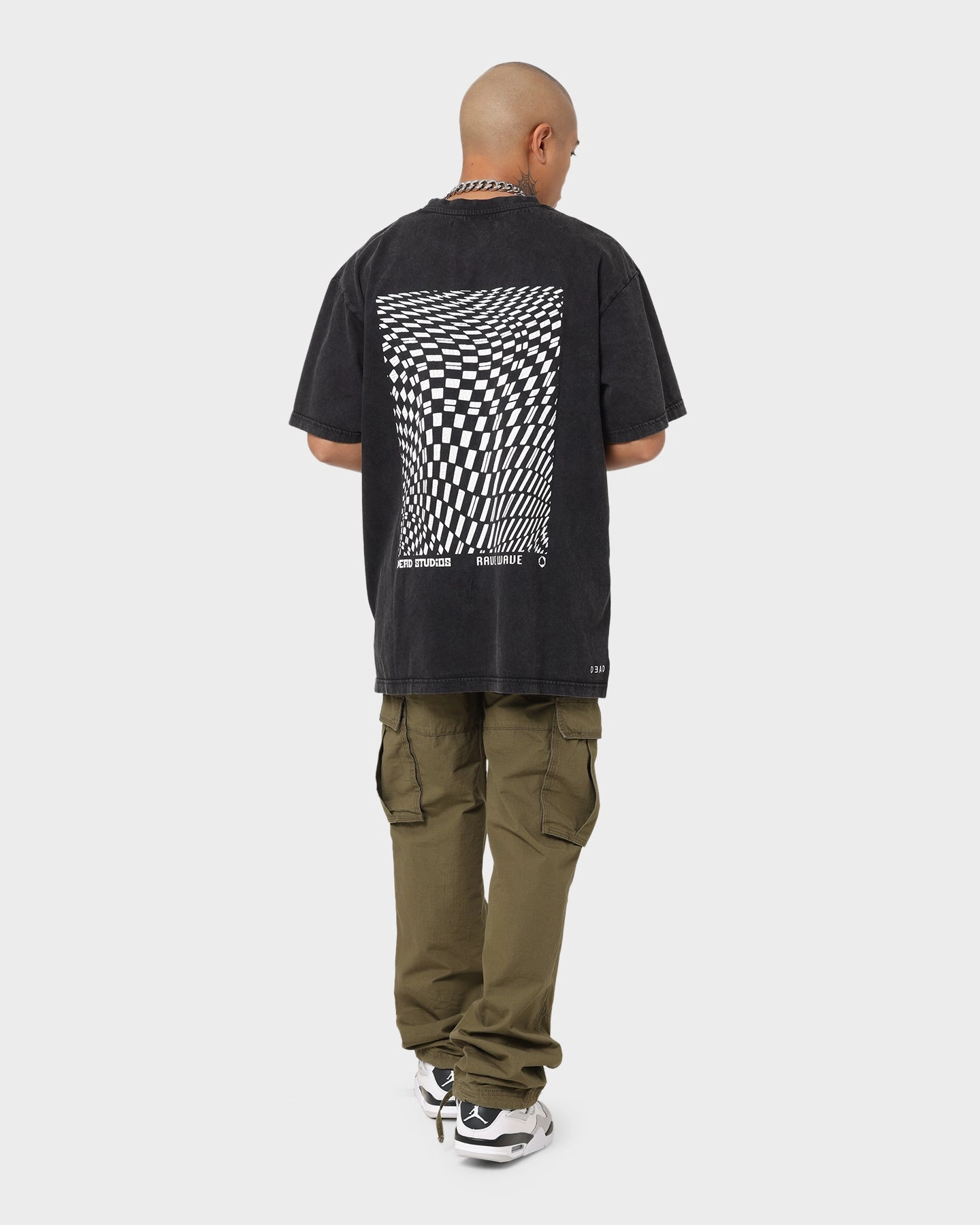 Anti Static Treatment Essential Layer Dead Studios Rave Wave Vintage T-Shirt Vintage Black