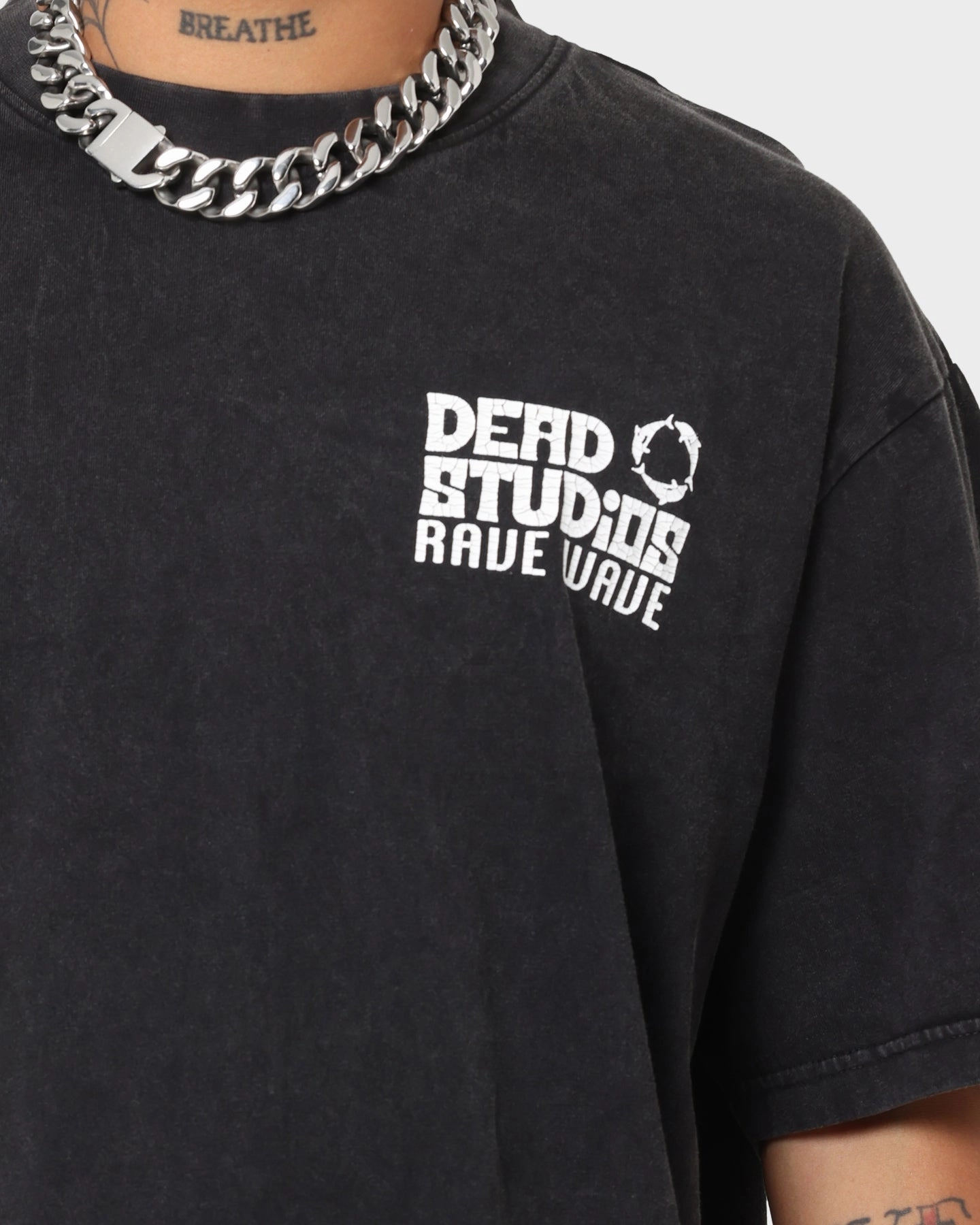 Everyday Trend Dead Studios Rave Wave Vintage T-Shirt Vintage Black