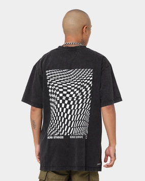 Dead Studios Rave Wave Vintage T-Shirt Vintage Black Sporty Look Wear