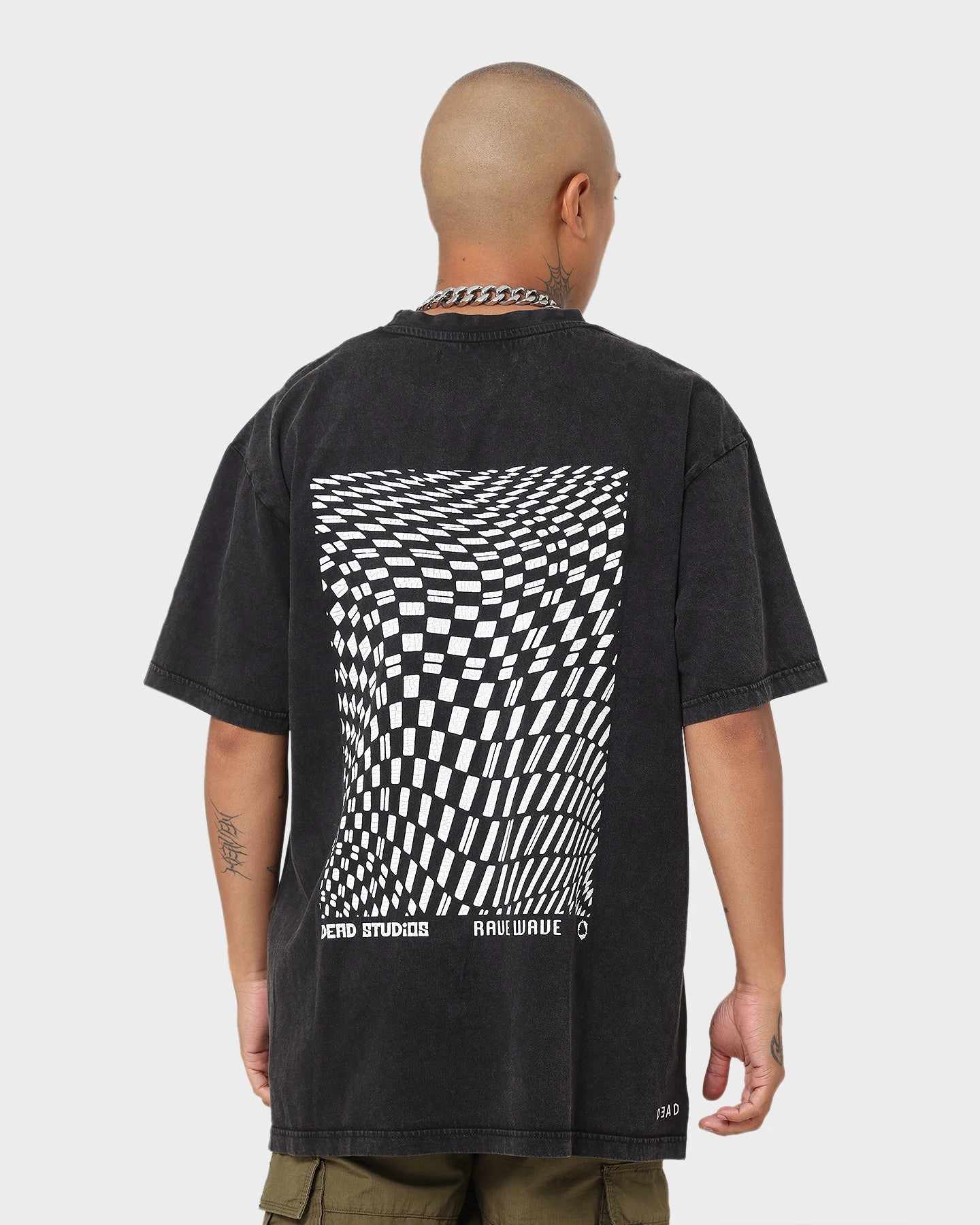 Dead Studios Rave Wave Vintage T-Shirt Vintage Black Sporty Look Wear