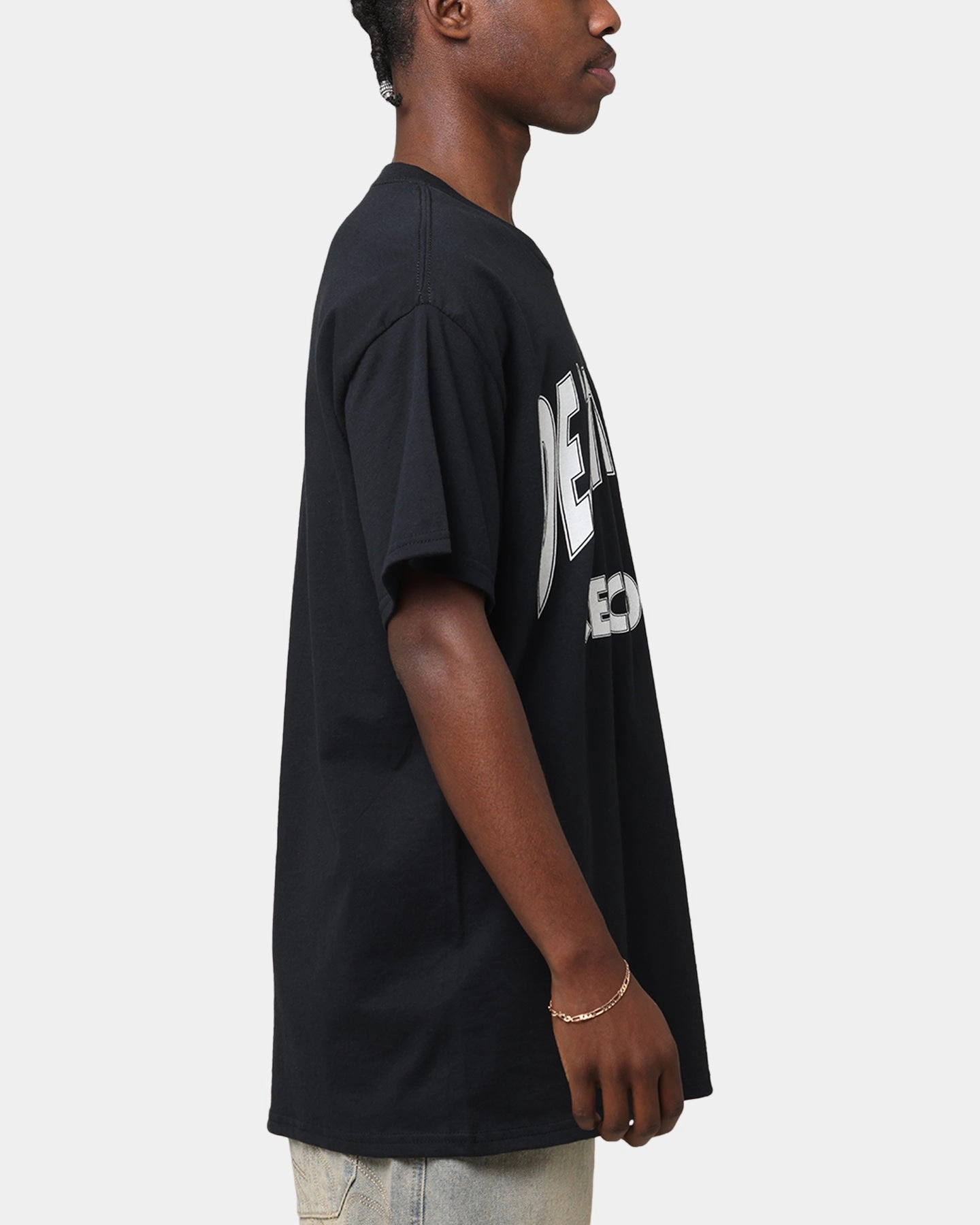 Sporty and Cool Deathrow Records Basic Logo T-Shirt Black