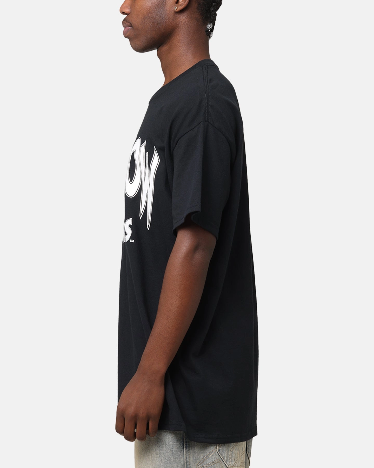 Deathrow Records Basic Logo T-Shirt Black Sporty Comfort