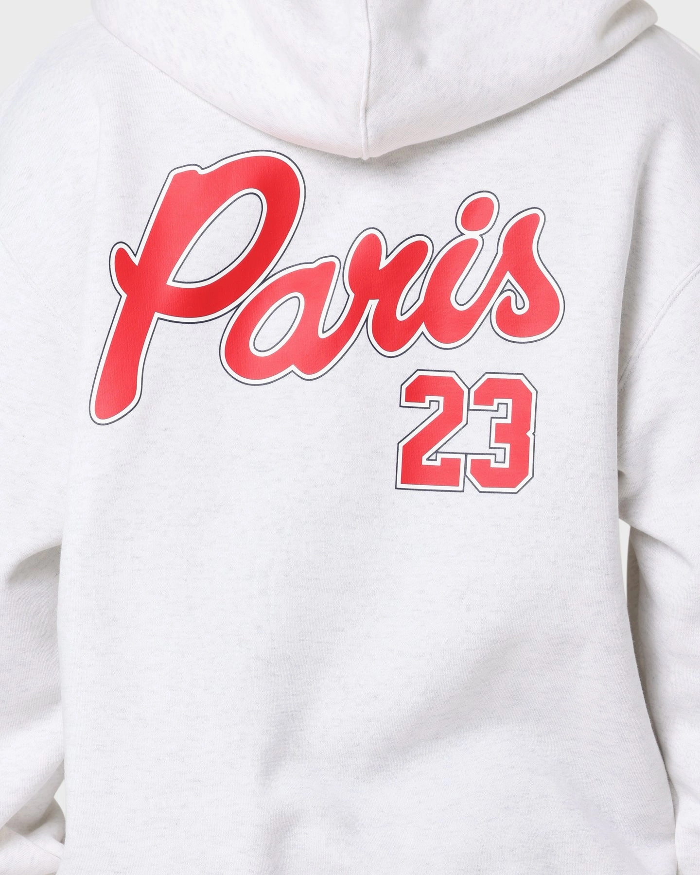 Jordan X Paris Saint-Germain Fleece Pullover Hoodie Birch Heather/Midnight Navy suitable for spring activities Software
