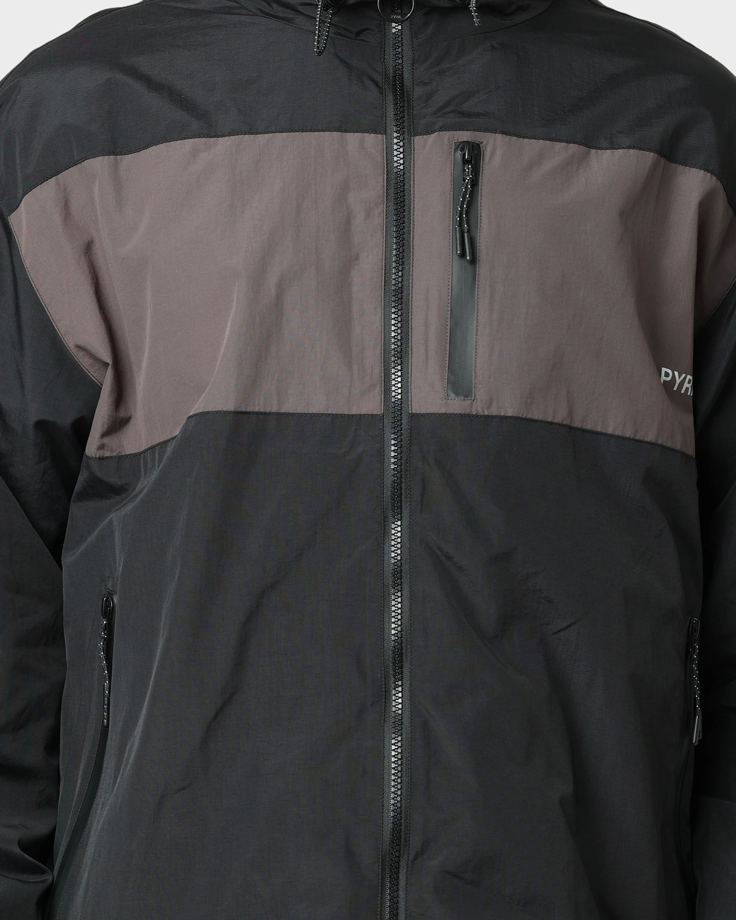Pyra Panel Desert Windbreaker Black/Grey Debit Convertible Features