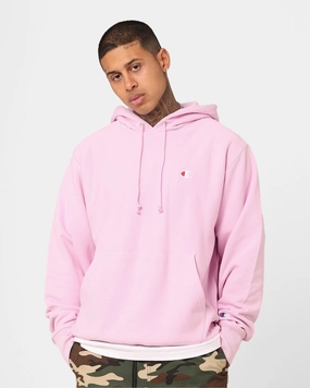 Practical Choice Defy Champion Reverse Weave French Terry Hoodie Cotton Pink Pos