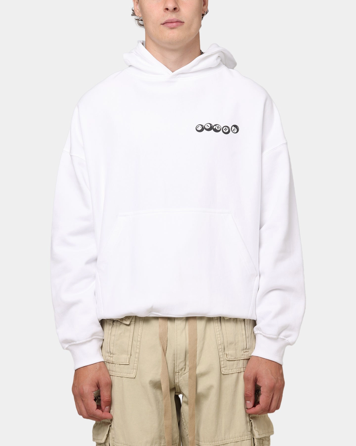Technique Carre Break Hoodie White