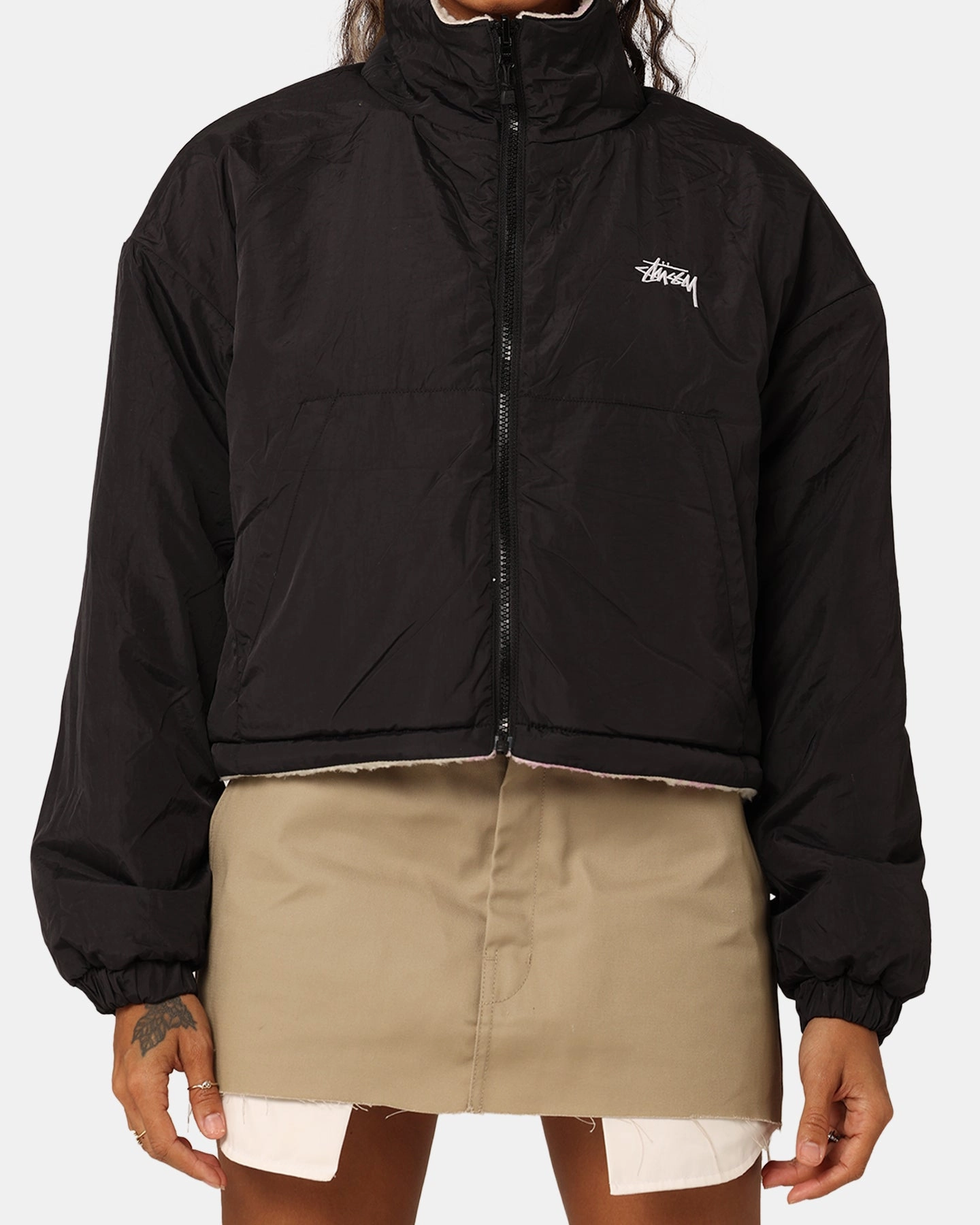 Stussy Women's Dragon Reversible Work Jacket Pink Engage Urban