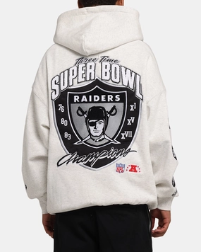 Mitchell & Ness Las Vegas Raiders National Champions Hoodie Silver Marle Dance back - to - school