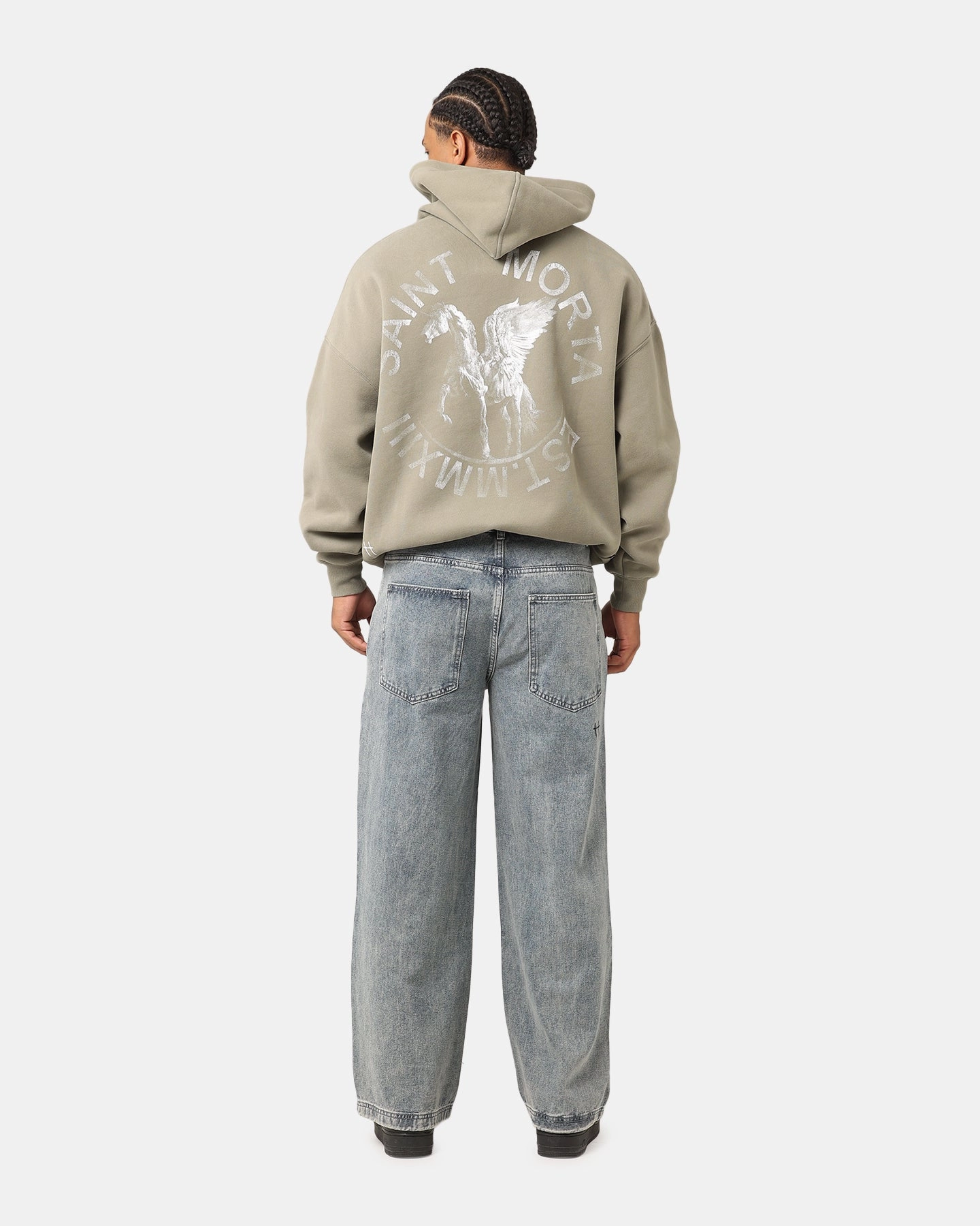 All weather Layered Security Pockets Saint Morta Pegasus Premium Hoodie Khaki