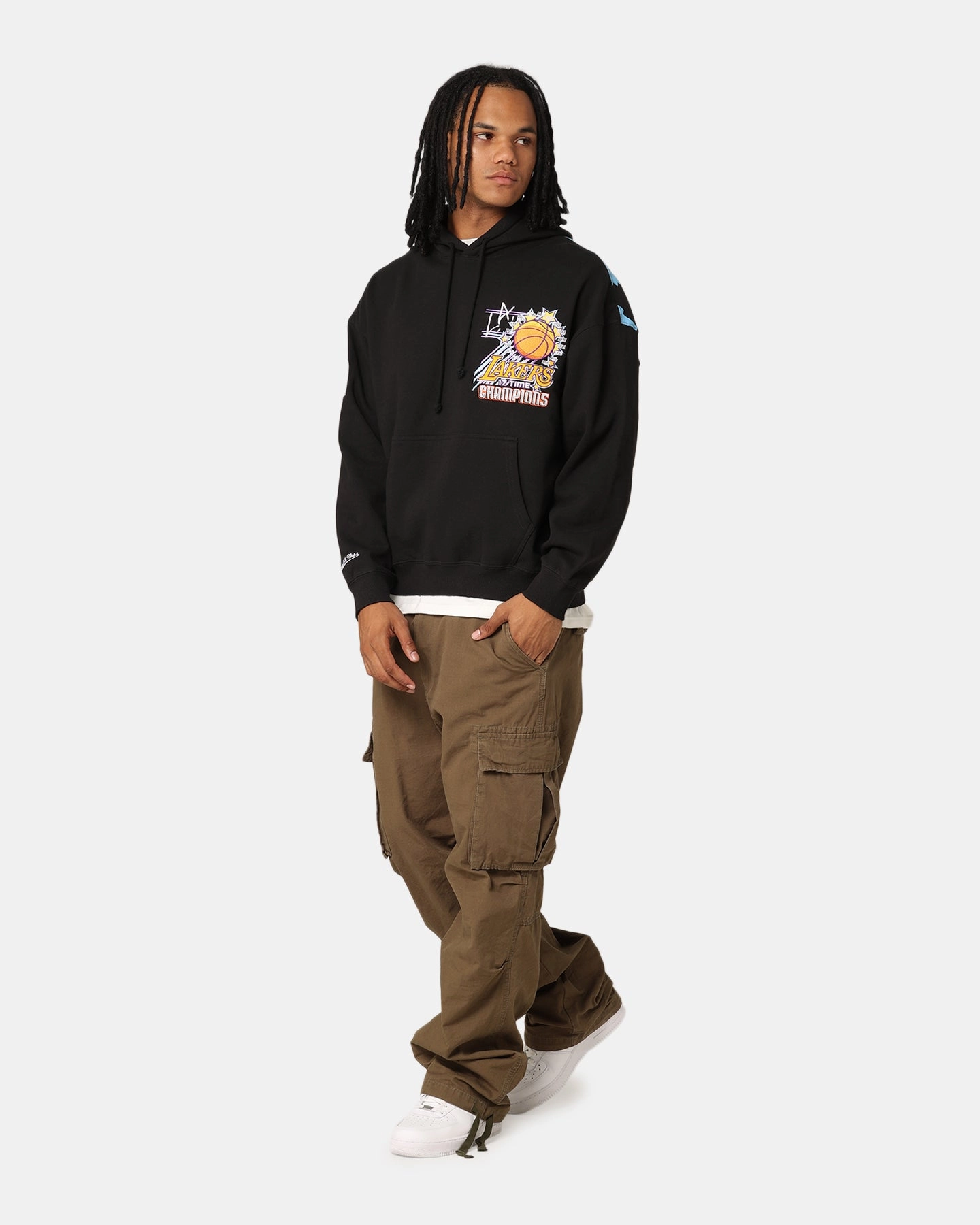 Mitchell & Ness Los Angeles Lakers 17-Time Hoodie Black Imagine Protective Gear